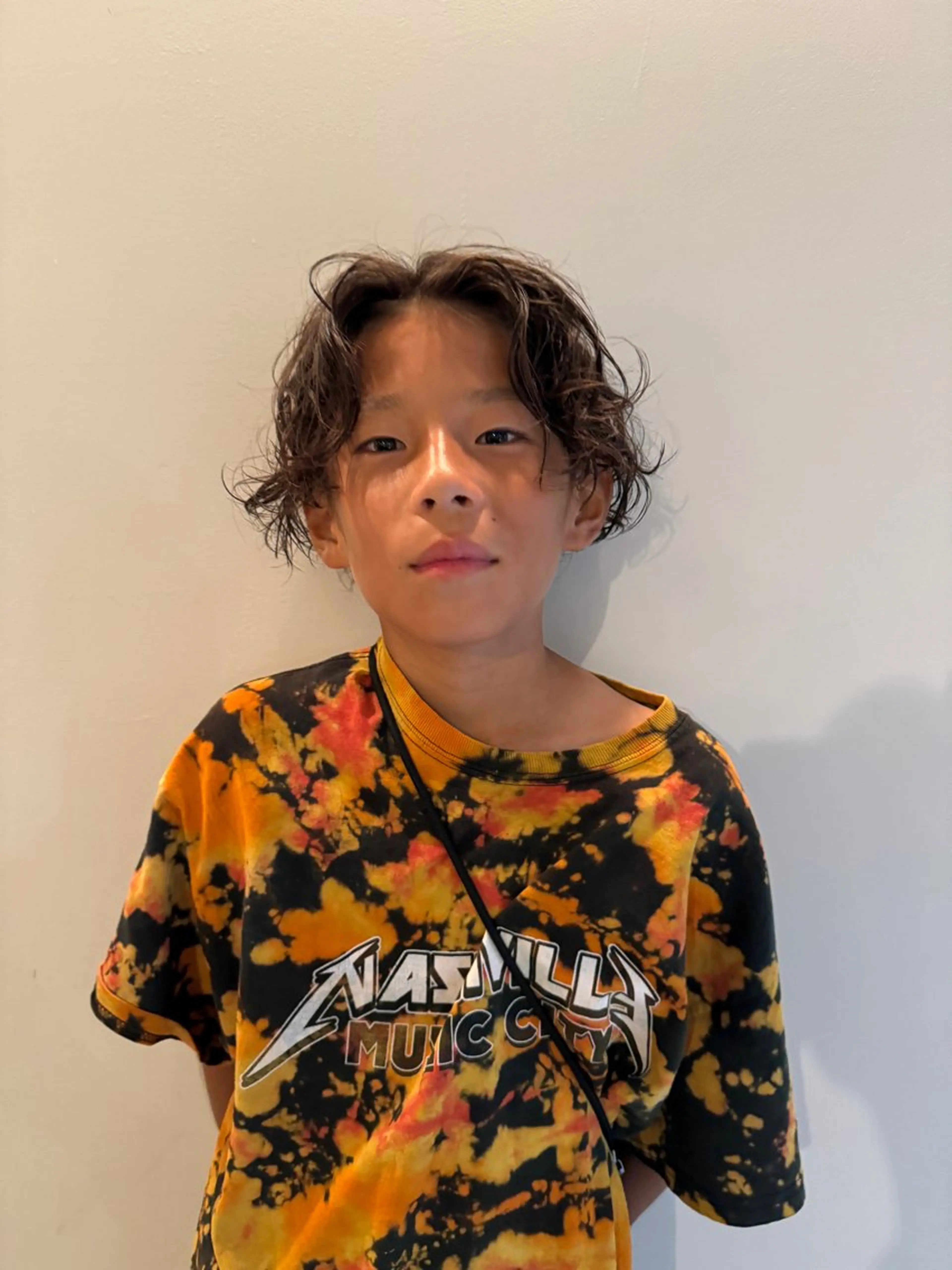 ショート パーマ キッズ 森田 鴻之介のヘアスタイル