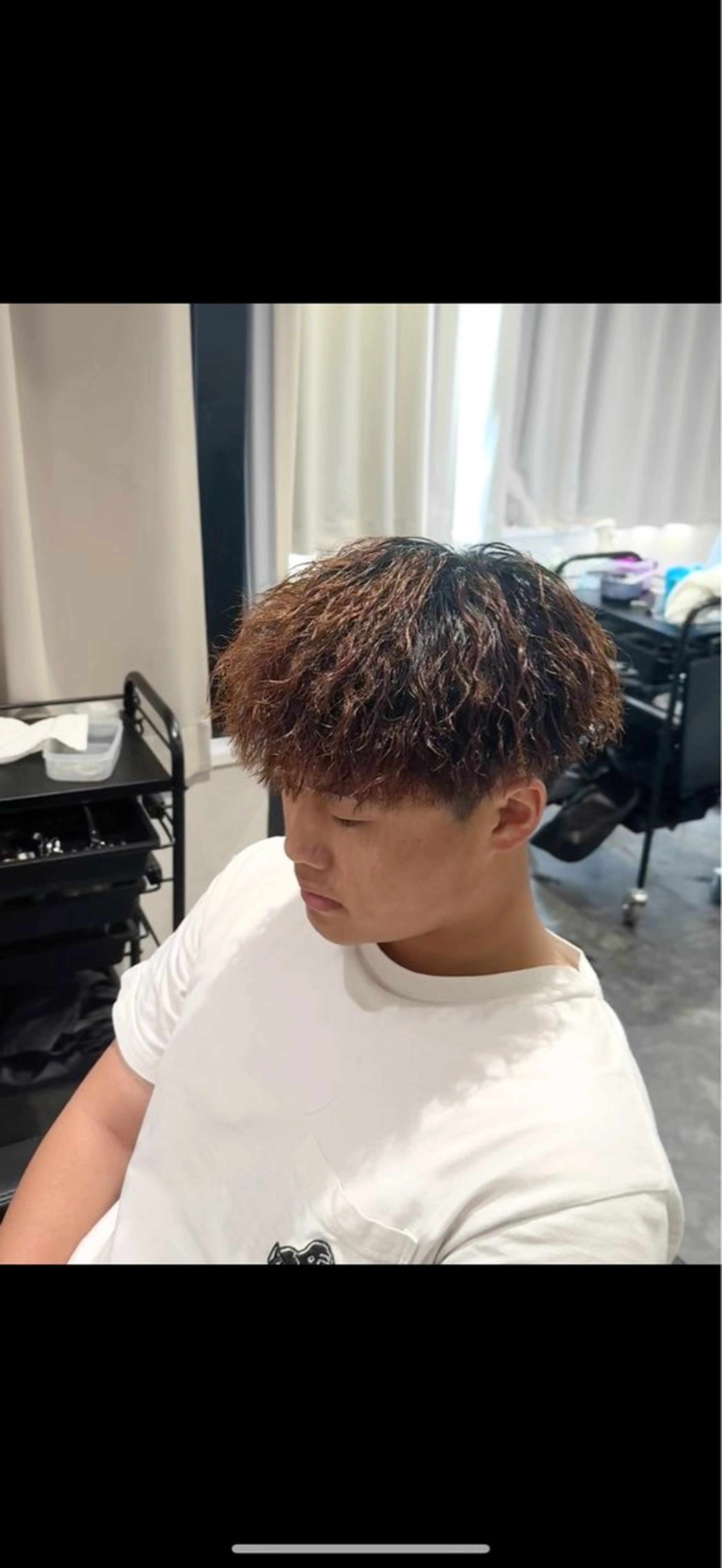 ミディアム カラー パーマ メンズ カット パーマ Arca所属・メンズパーマ特化 美容師kouyaのヘアスタイル