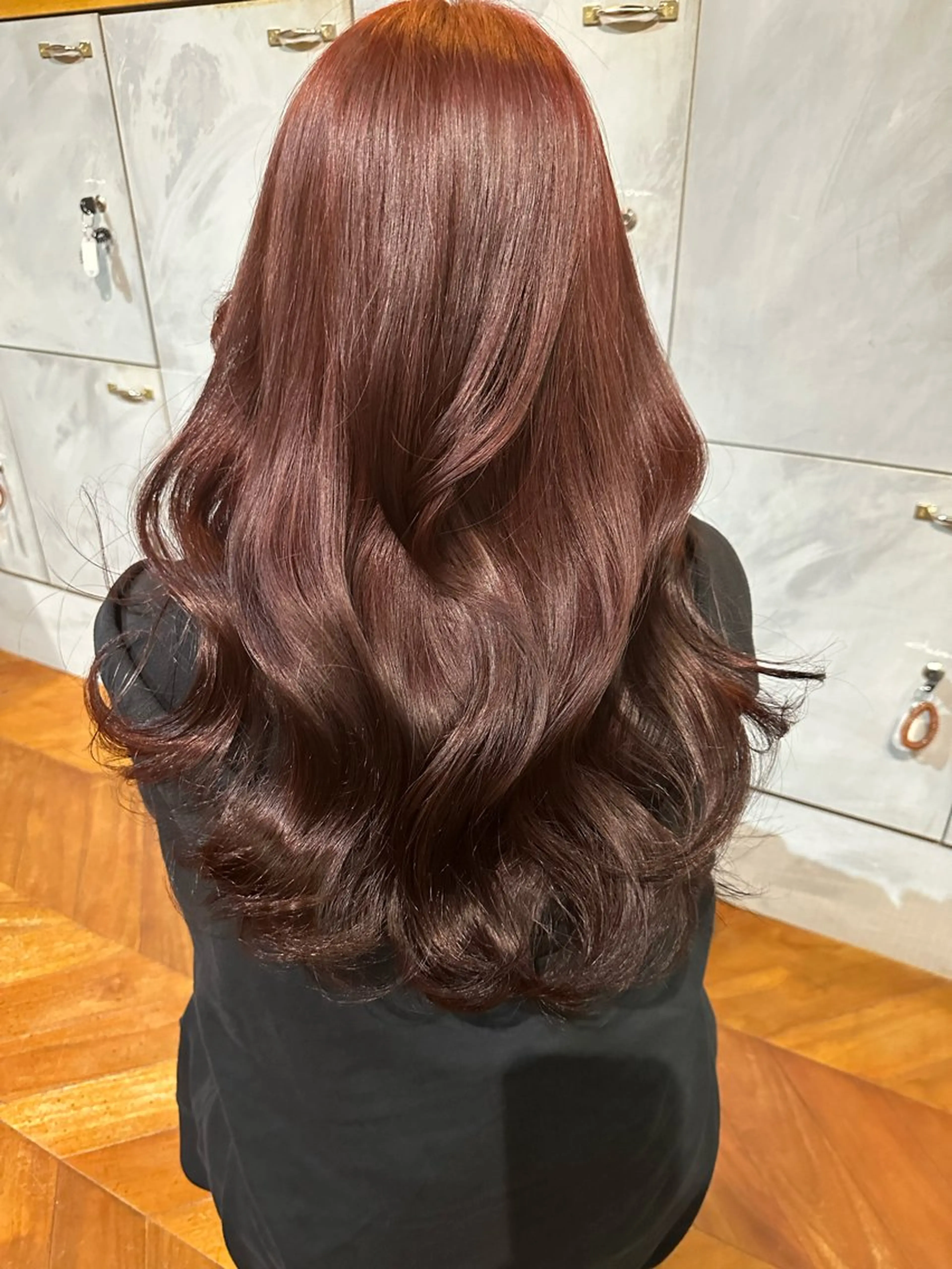 ロング カラー ヘアカラー トリートメント YEAU　PLUS所属・極上の艶髪 RINAのヘアスタイル