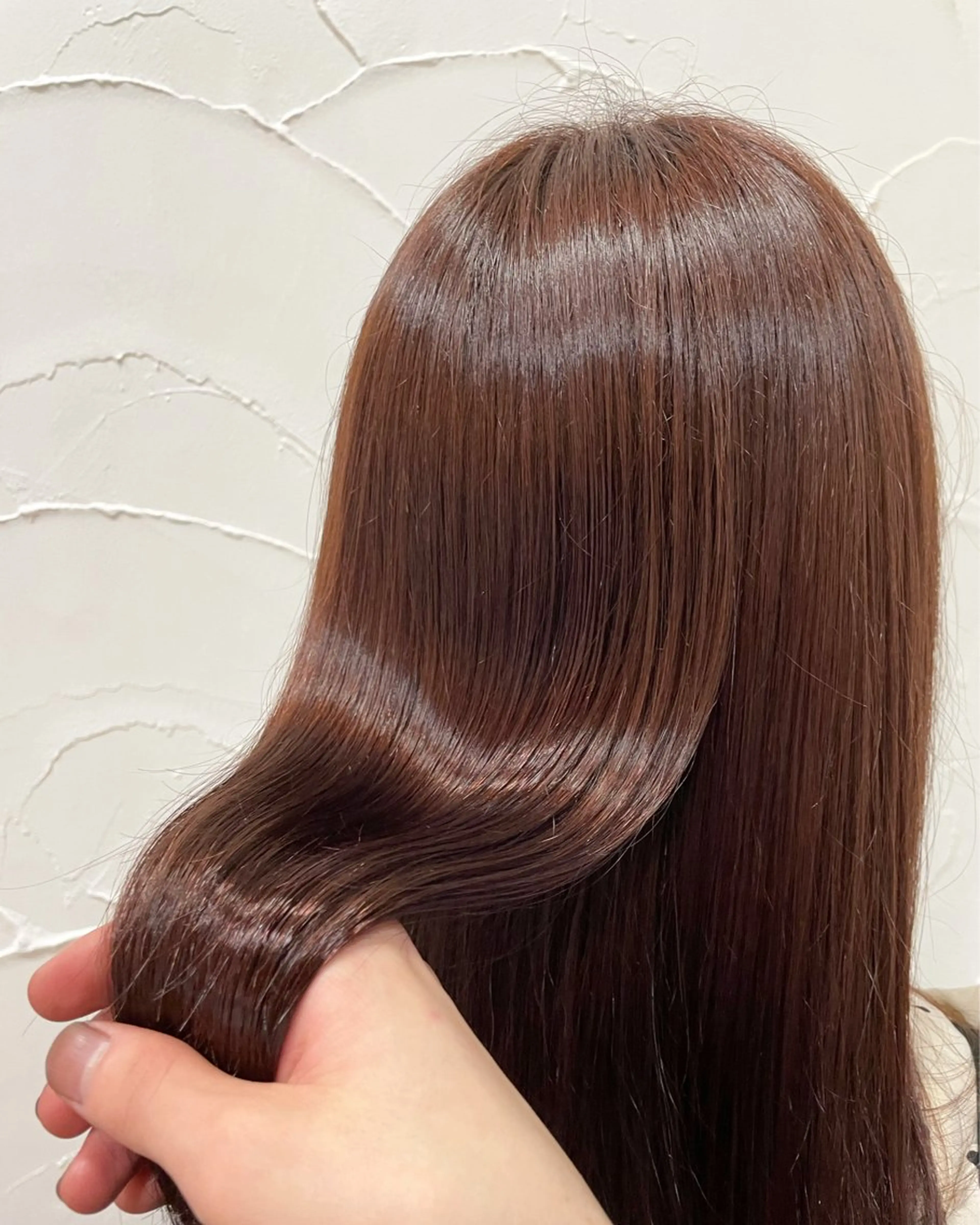 ロング カラー パーマ 髪質改善 UN BLEACHのヘアスタイル
