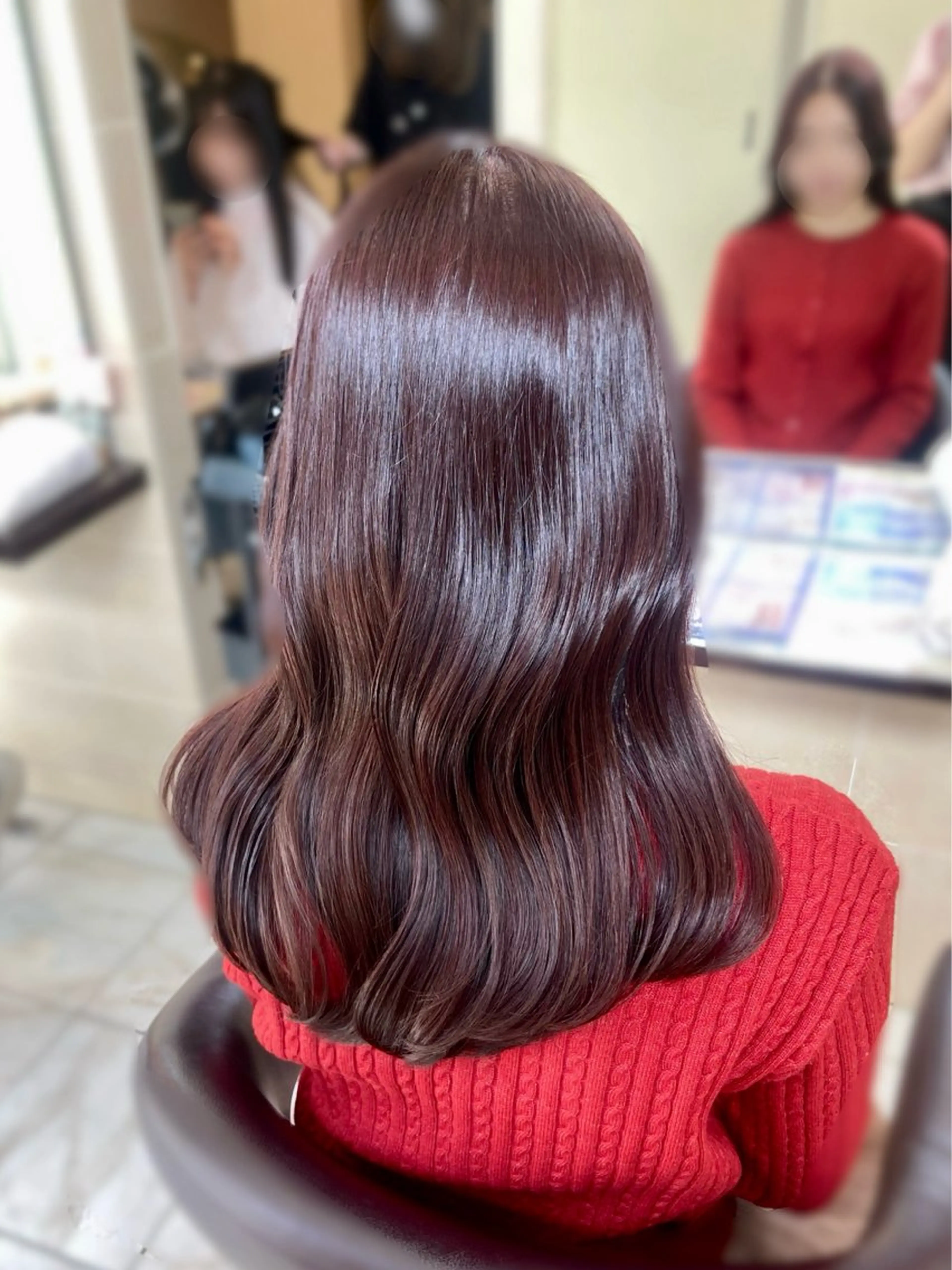 セミロング 🎀透明感カラー 🐈ナズナのヘアスタイル
