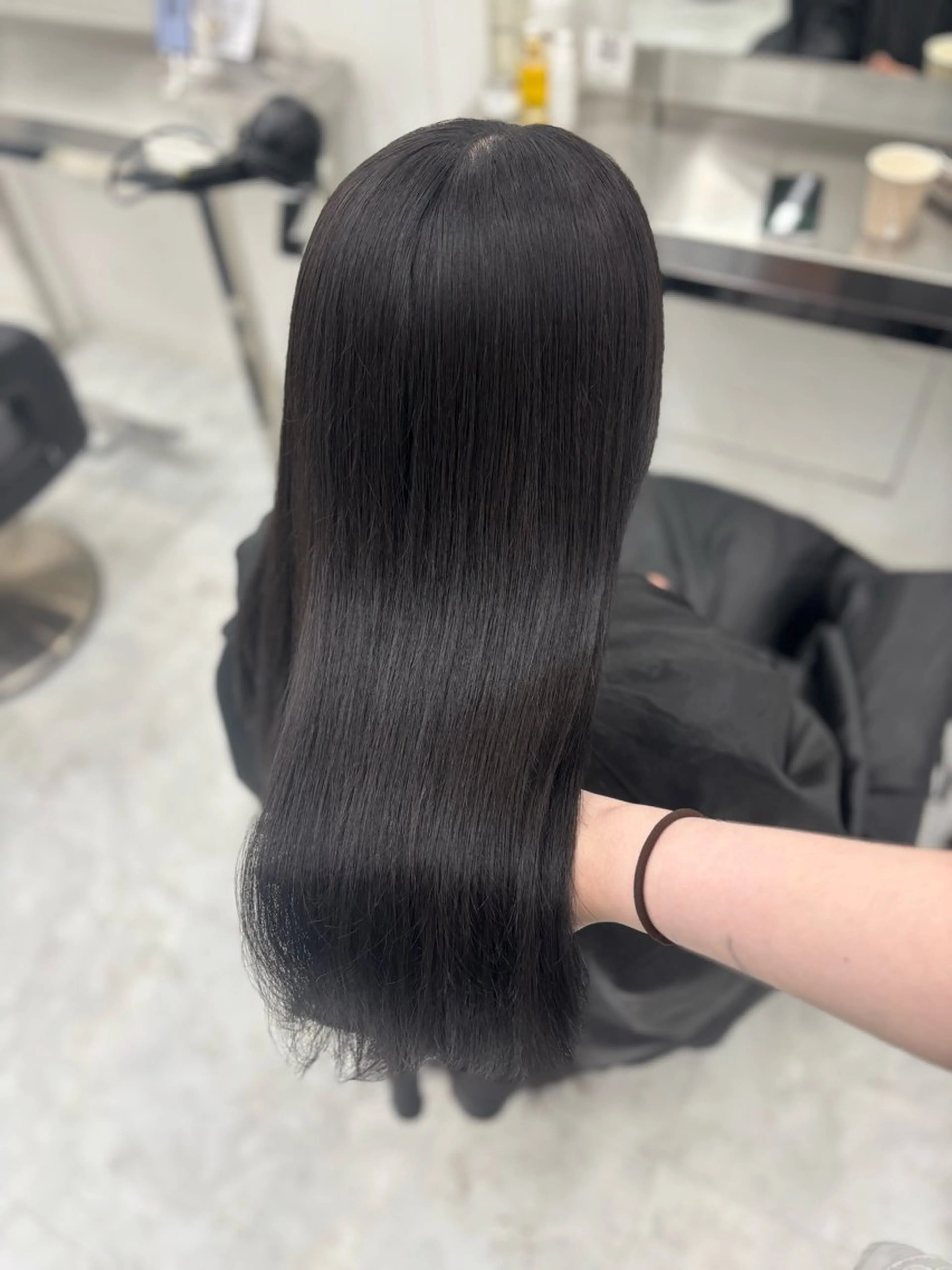 ロング カラー カット ヘアカラー 韓国風暗髪ヘア🤍 🫧MIREIのヘアスタイル