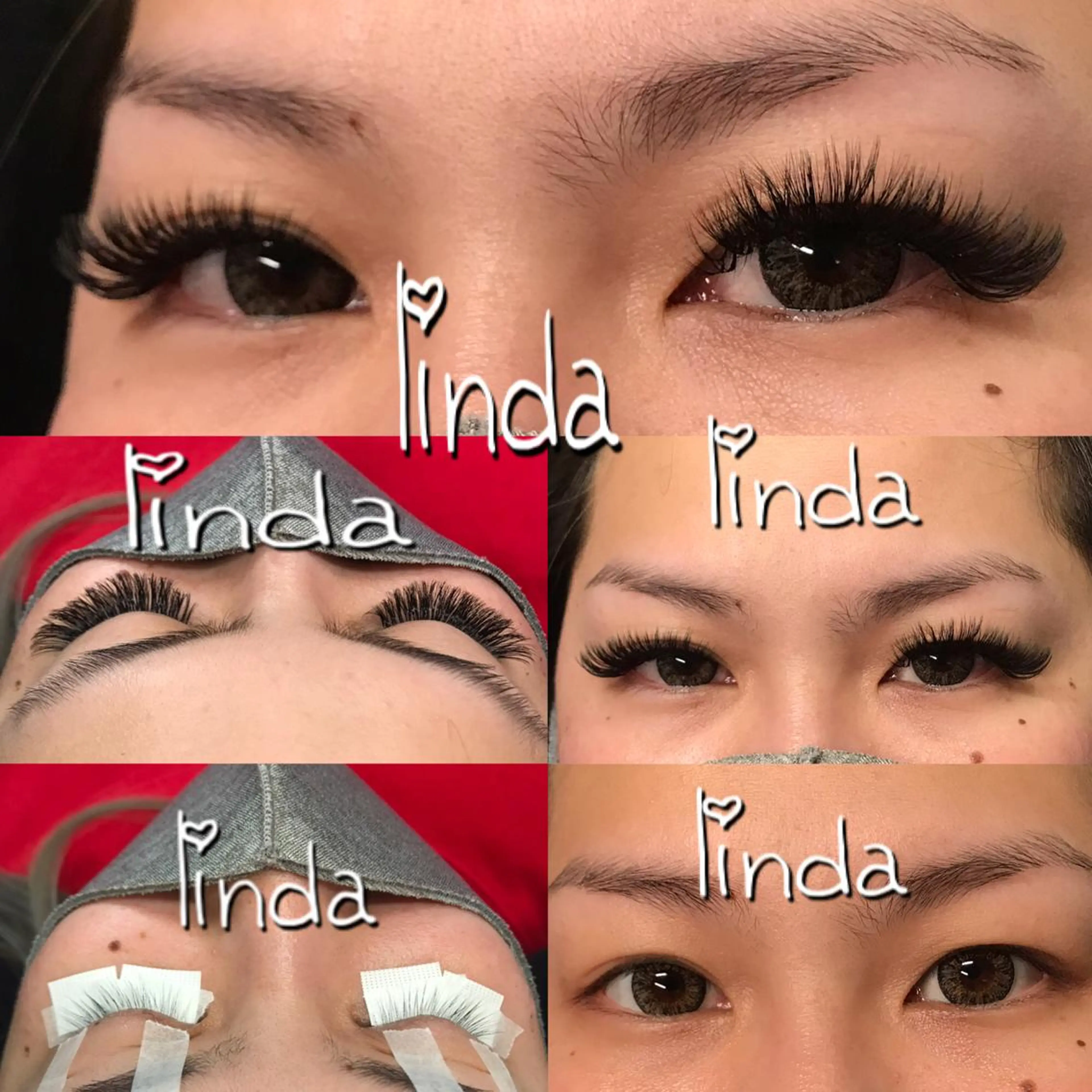 マツエク・マツパ 付け放題 ボリュームラッシュ linda lashesのマツエク・マツパデザイン