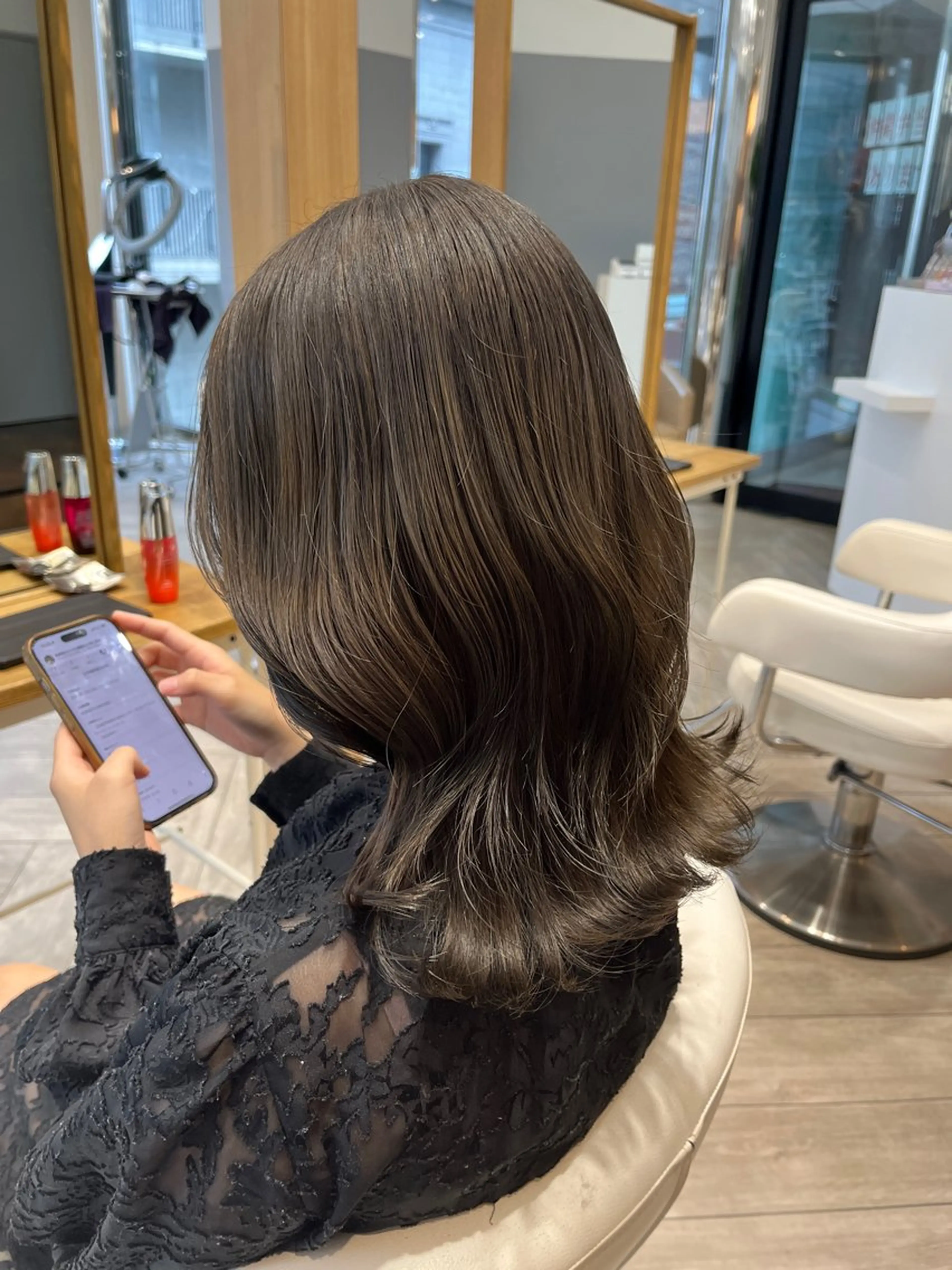 ダブルカラーorグラデーションカラー➕カット➕インプライム2ステップトリートメント🩶の写真