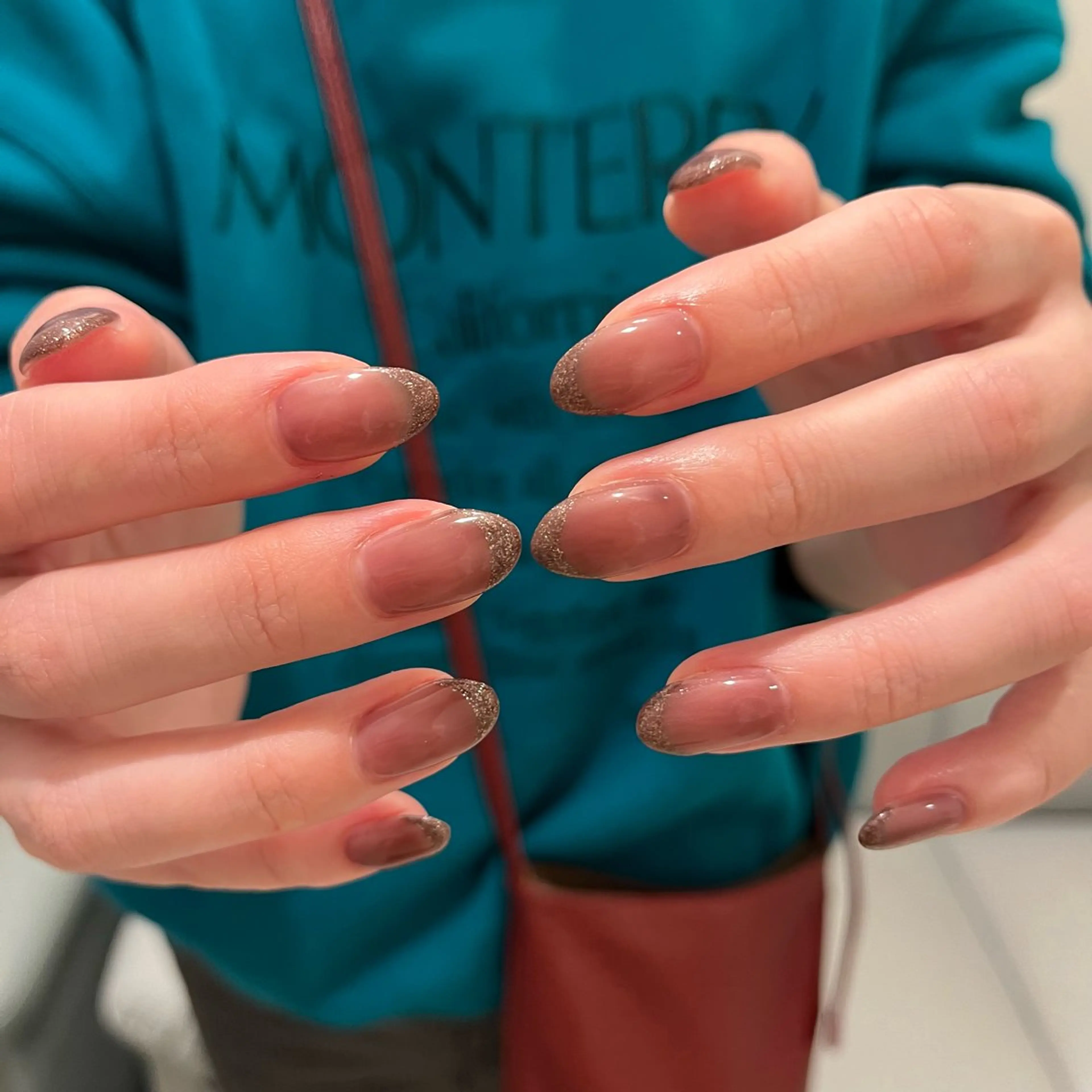 ネイル フレンチネイル ラメ(グリッター) nails TOKYOのネイルデザイン