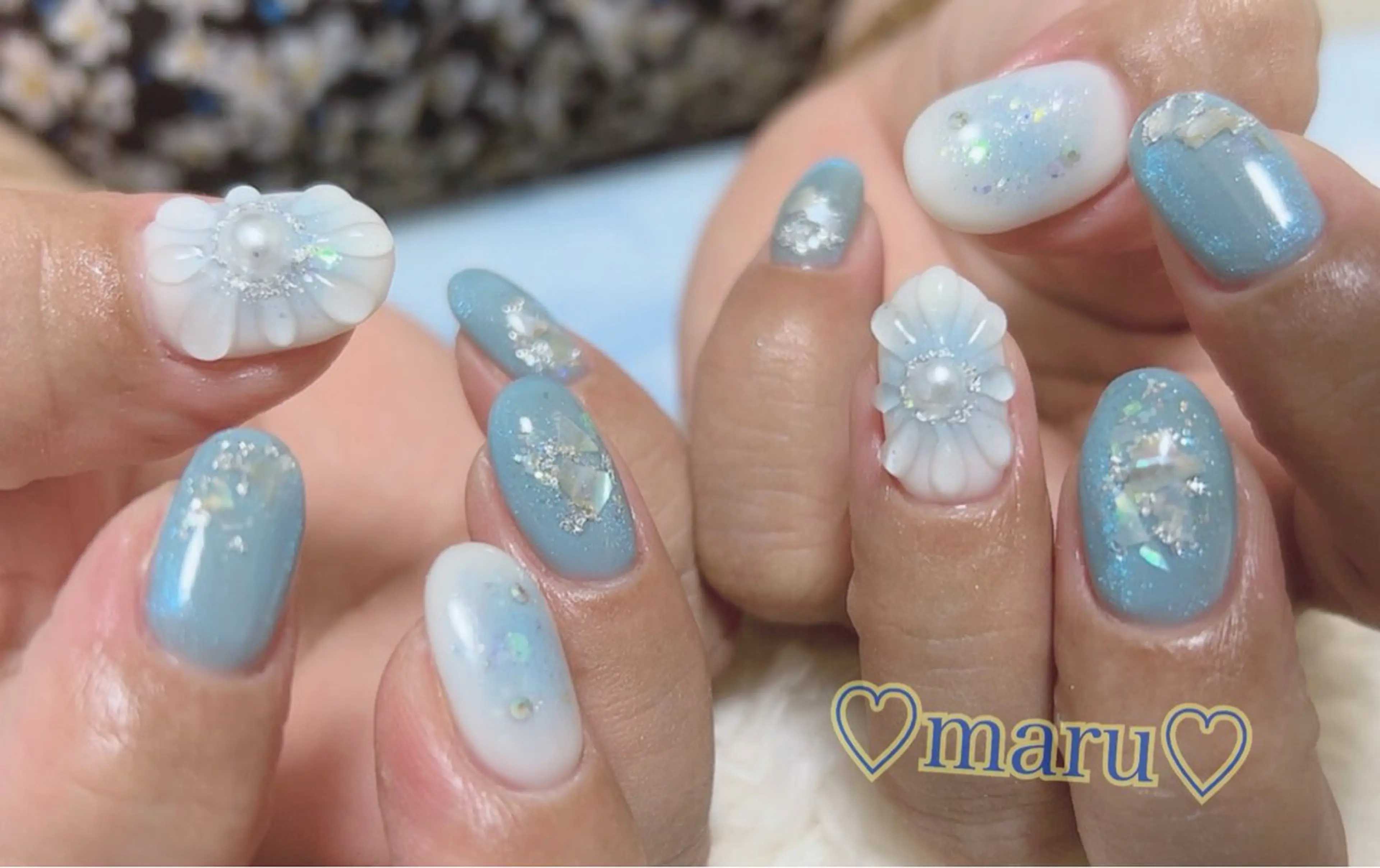 ネイル ハンドネイル フットネイル まるみ♡8/25- 31お休み🙇‍♀️のネイルデザイン