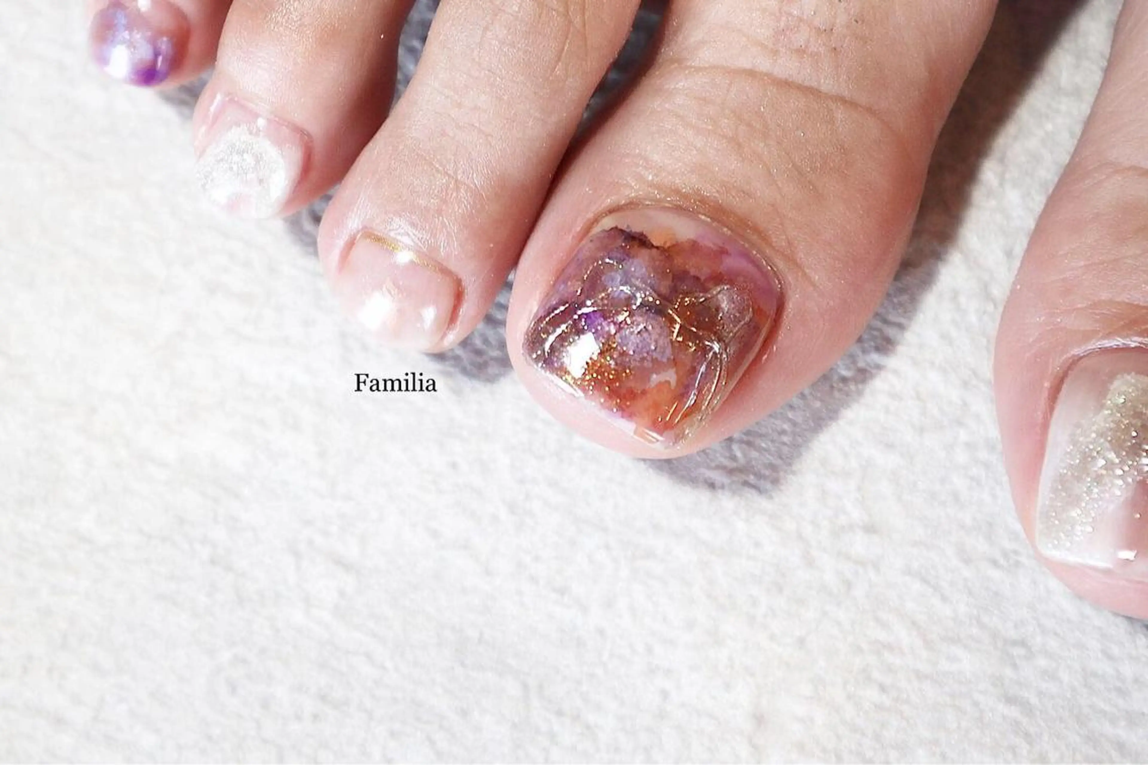 ネイル フットネイル 小河 仁美のネイルデザイン