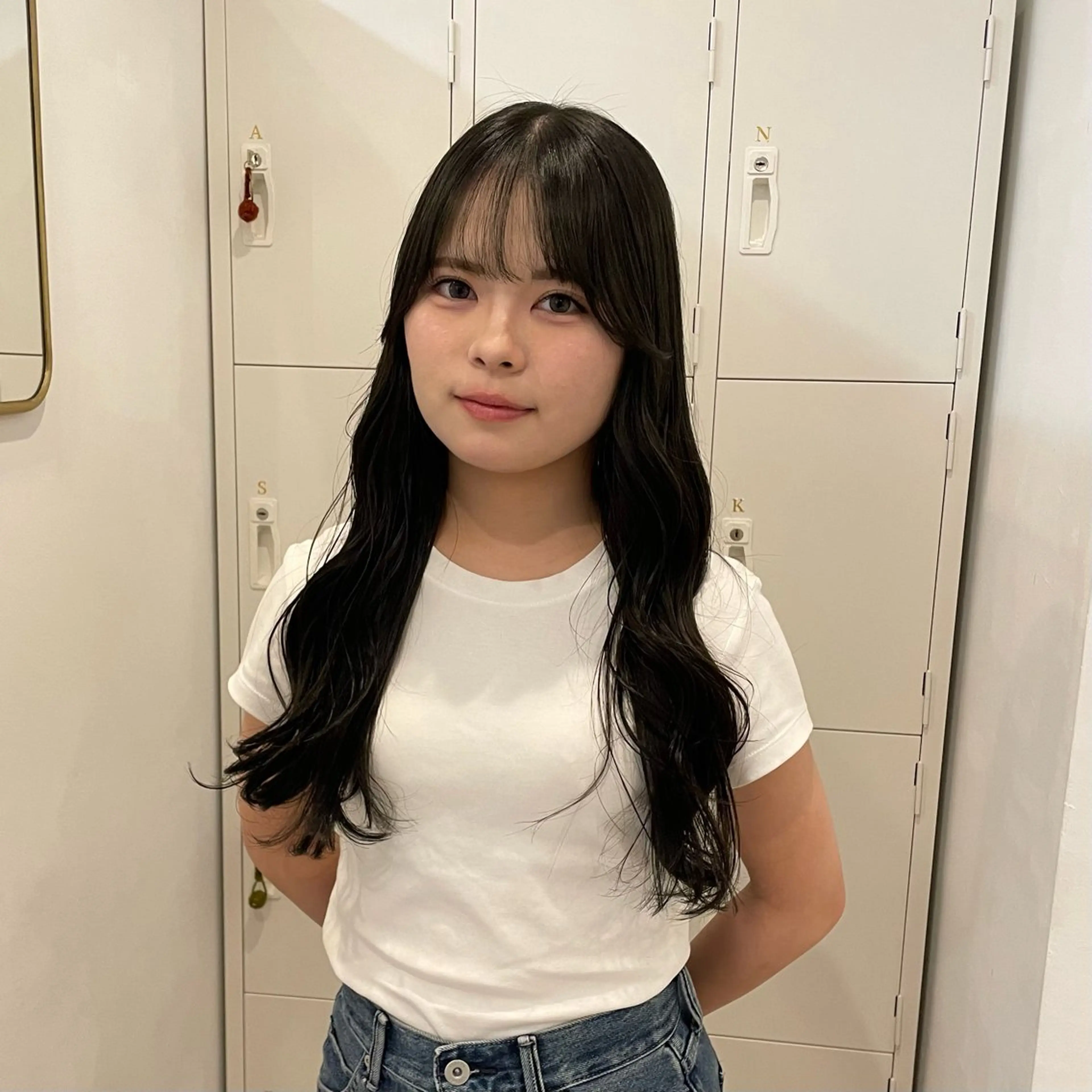 ロング カラー カット ヘアカラー トリートメント ヘッドスパ サクライ オトカのヘアスタイル