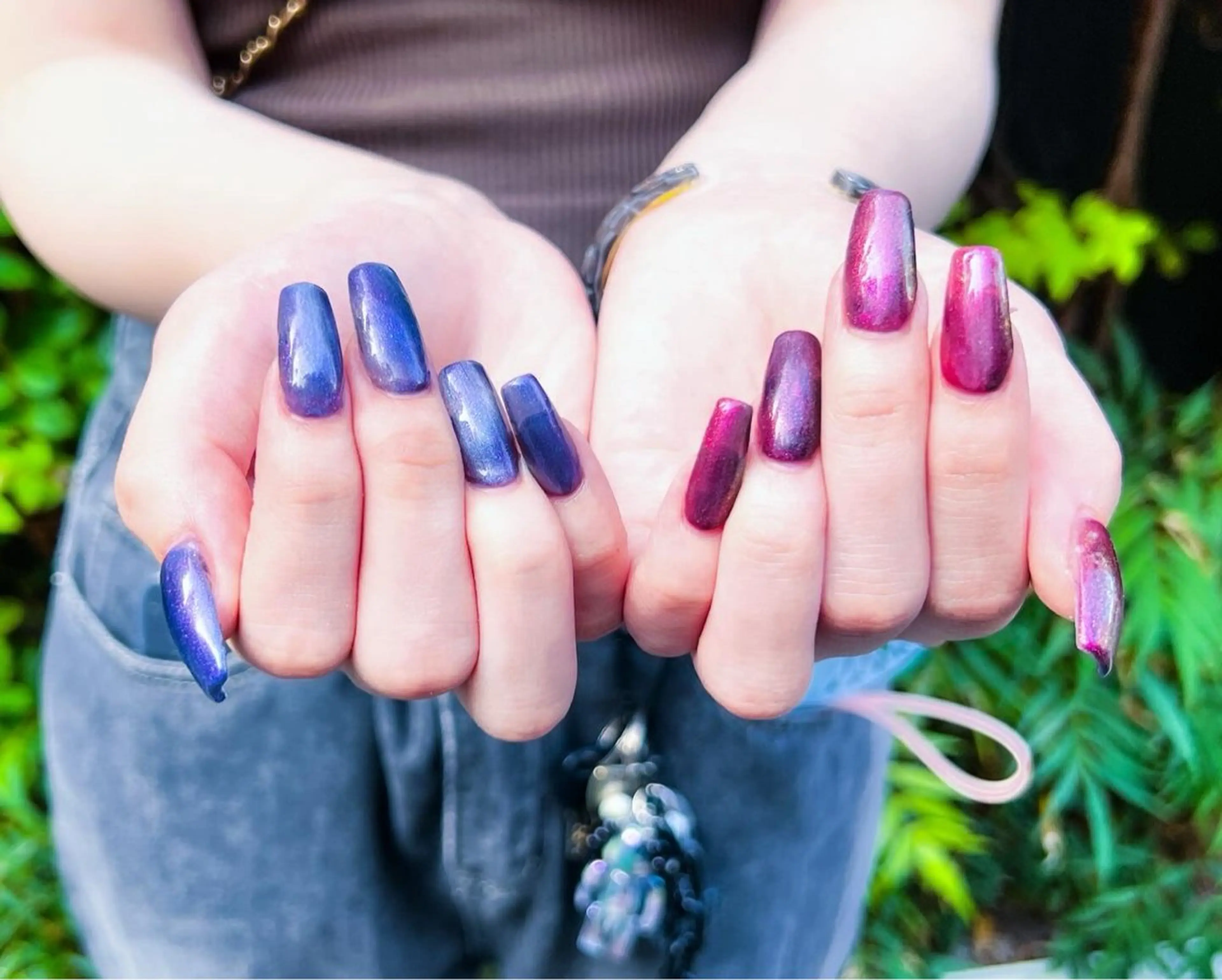 ネイル マグネットネイル LEFTNAILS フィルインニュアンスのネイルデザイン