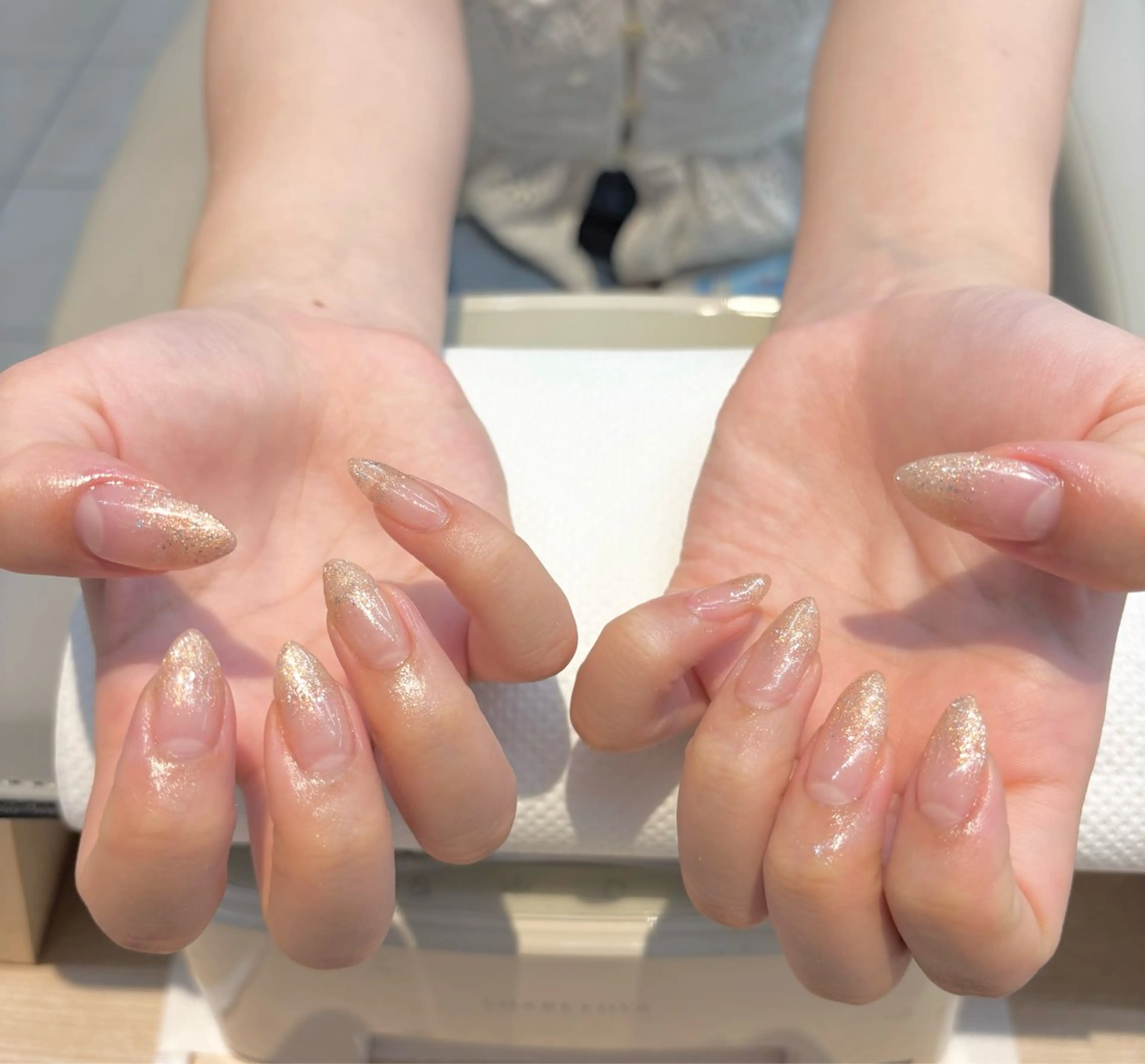 ネイル グラデーション ラメ(グリッター) ラメグラデーション ayaka nailのネイルデザイン