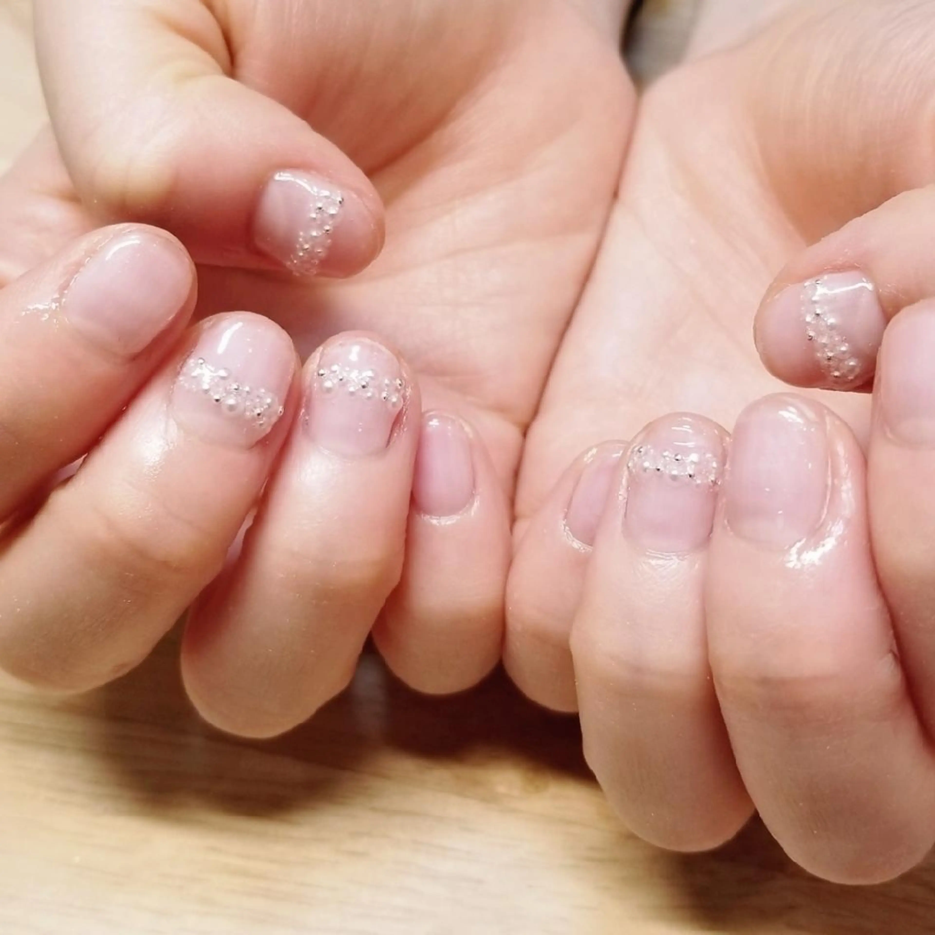 ネイル クリアネイル ジェルネイル ハンドネイル L'instant  Nail Artzのネイルデザイン