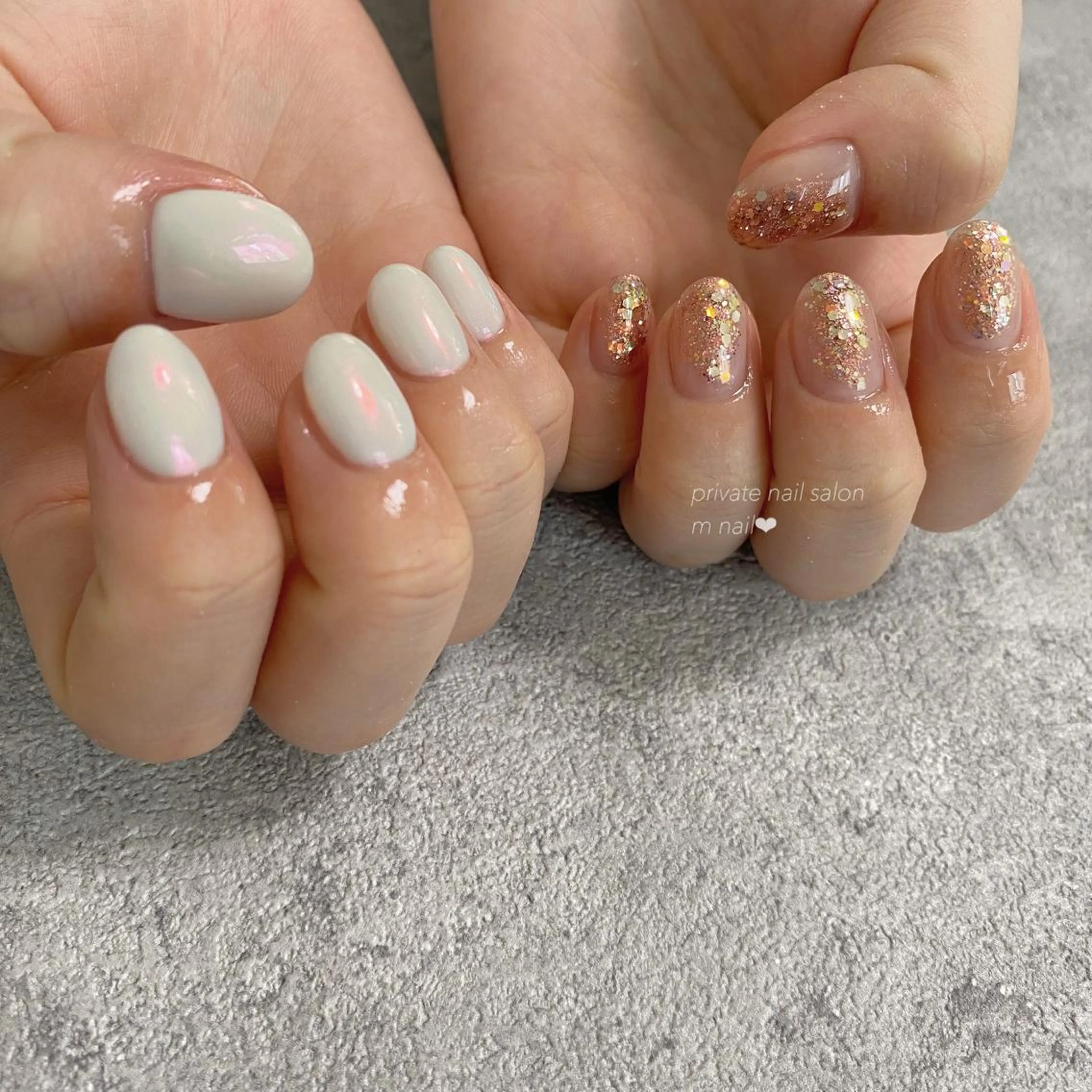 ネイル オーロラネイル ハンドネイル 小河原 舞のネイルデザイン