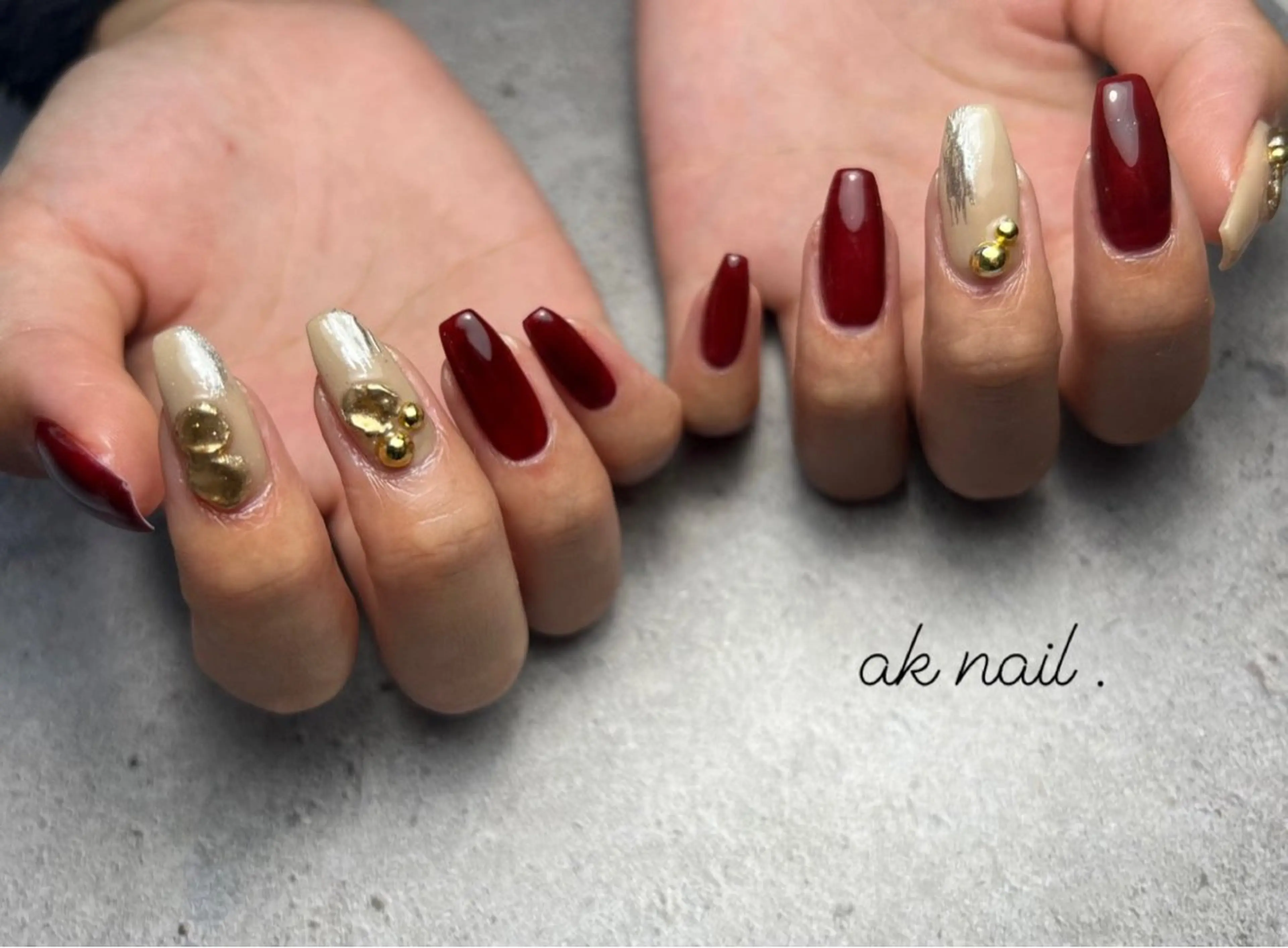 ネイル ハンドネイル ak nail .のネイルデザイン
