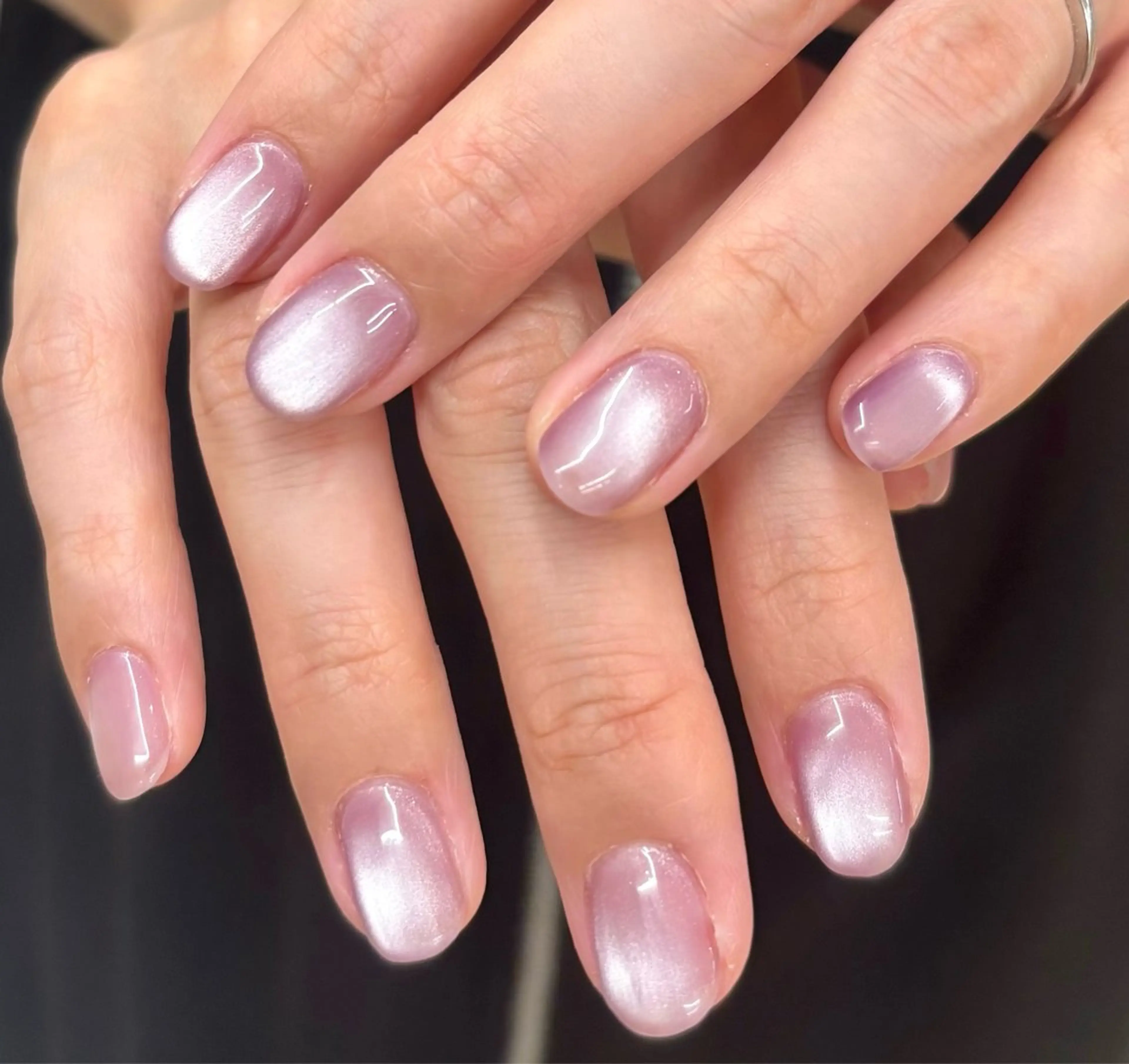 ネイル マグネットネイル パープル yumi nail10のネイルデザイン