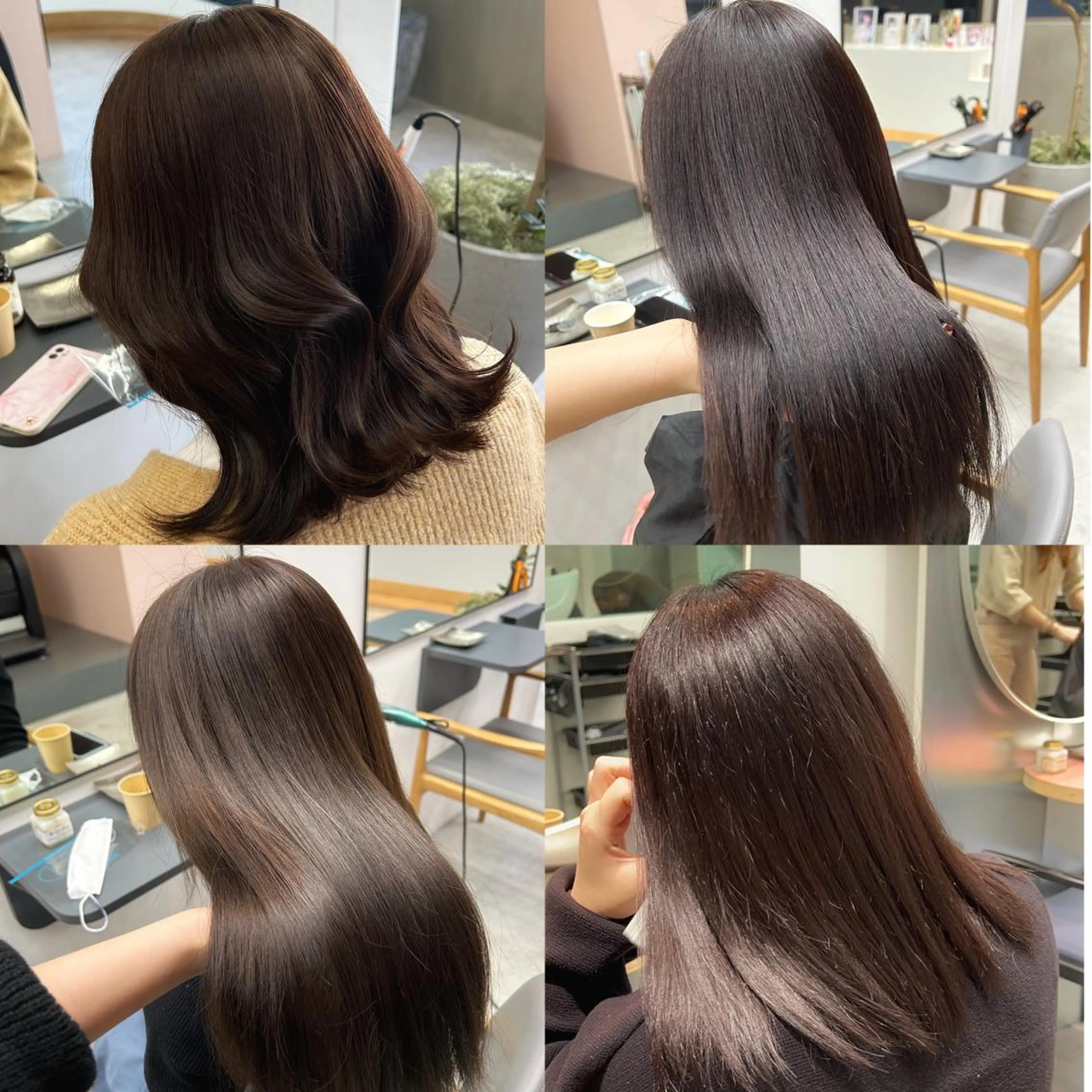 ロング カラー ヘアアレンジ 韓国girly hikariのヘアスタイル