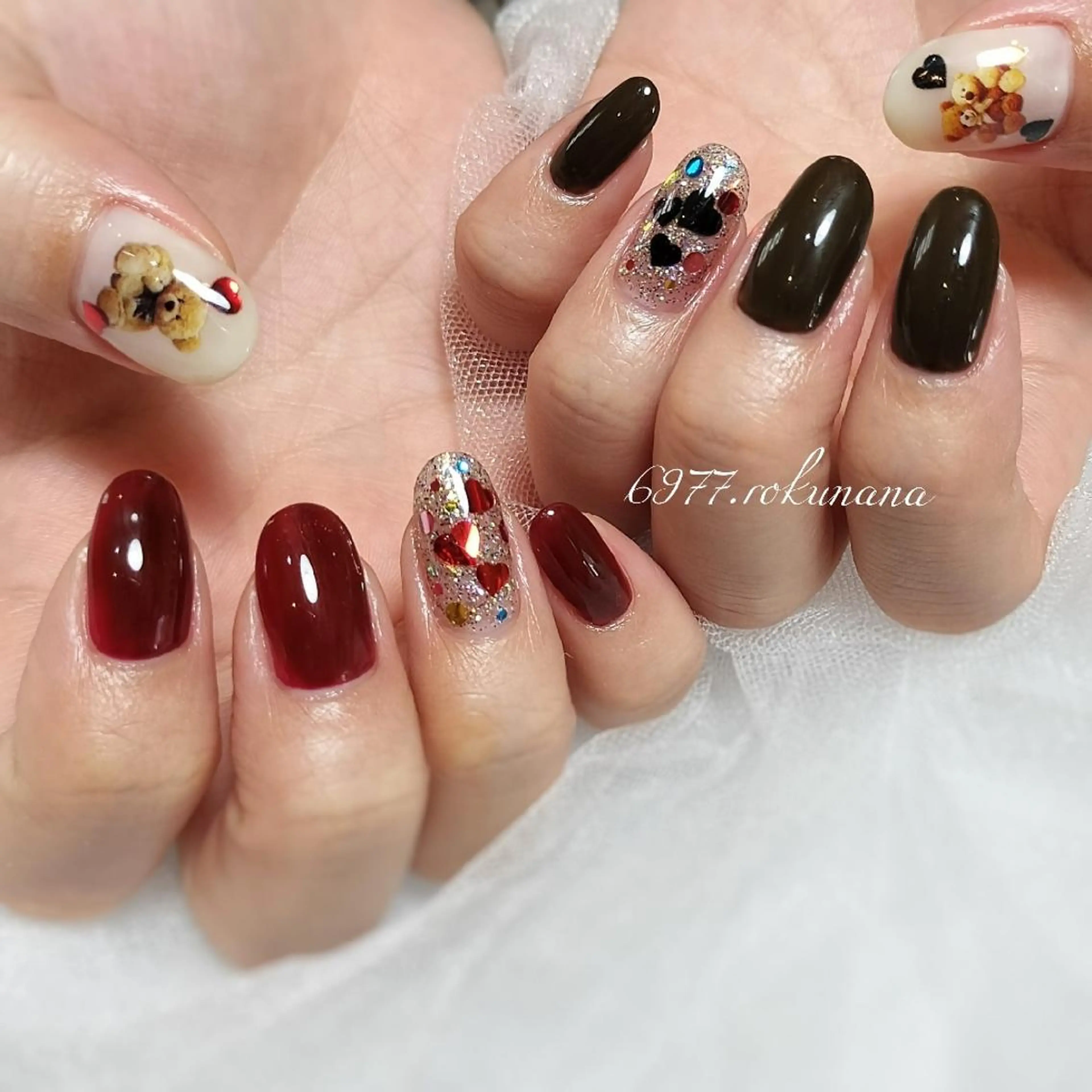 ネイル 持ち込み ハンドネイル rokunana 佐野のネイルデザイン
