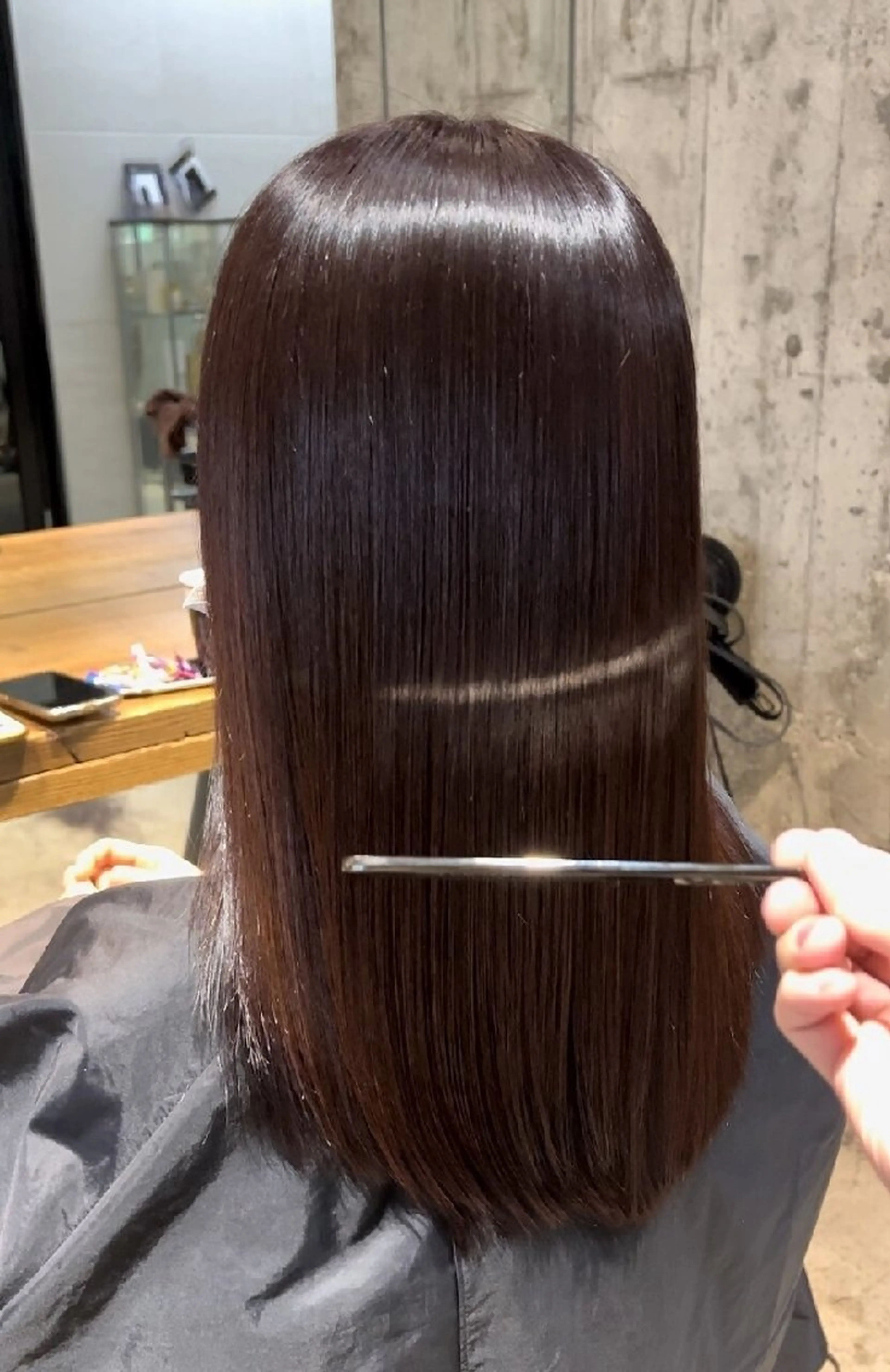 カラー+髪質改善ULTOWAトリートメント+マイクロバブルの写真