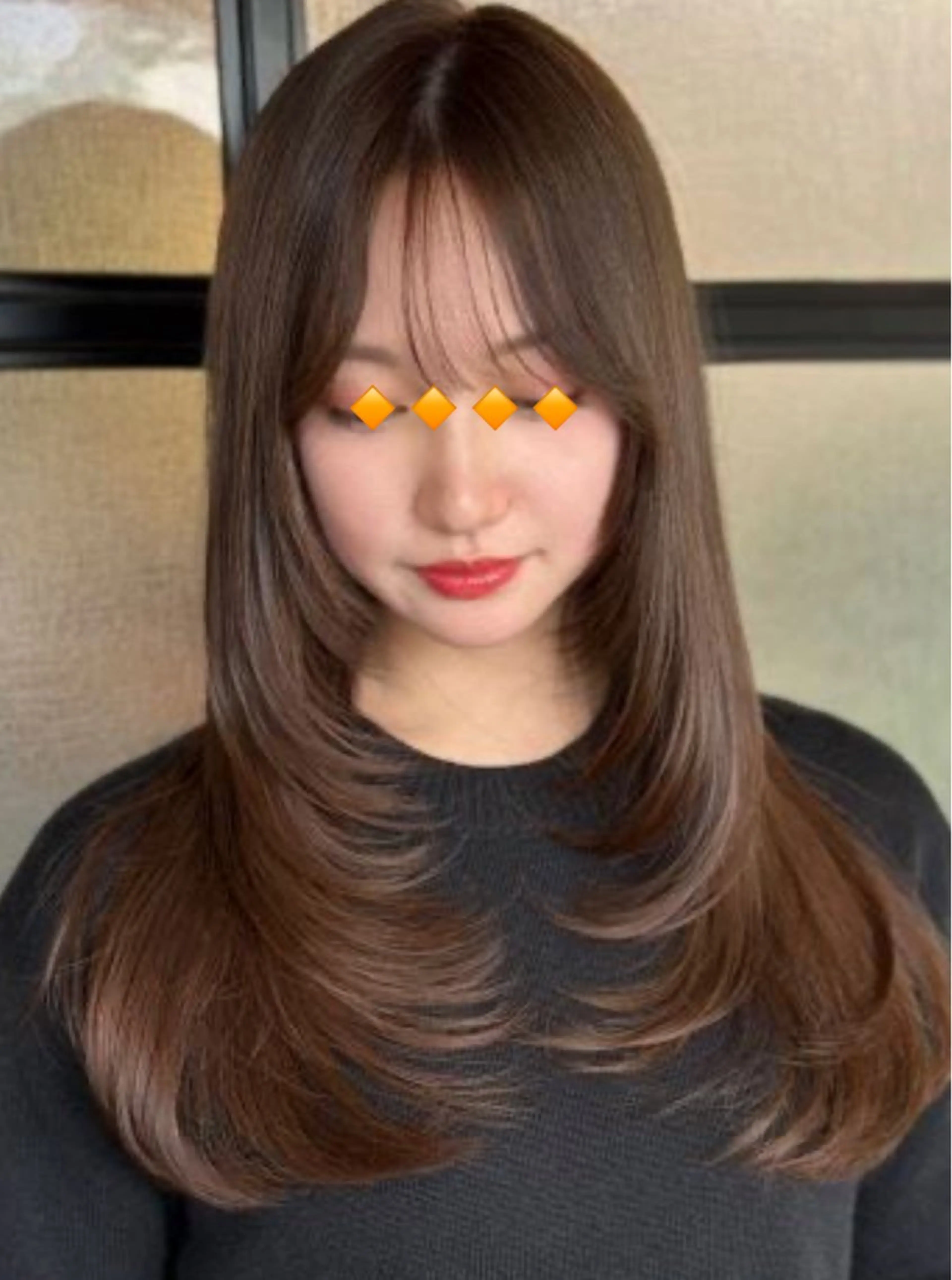 骨格に合わせたハイレイヤースタイル！縦レイヤースタイル！顔周りに動き欲しい方におすすめ！クオリティーは保証します。の写真