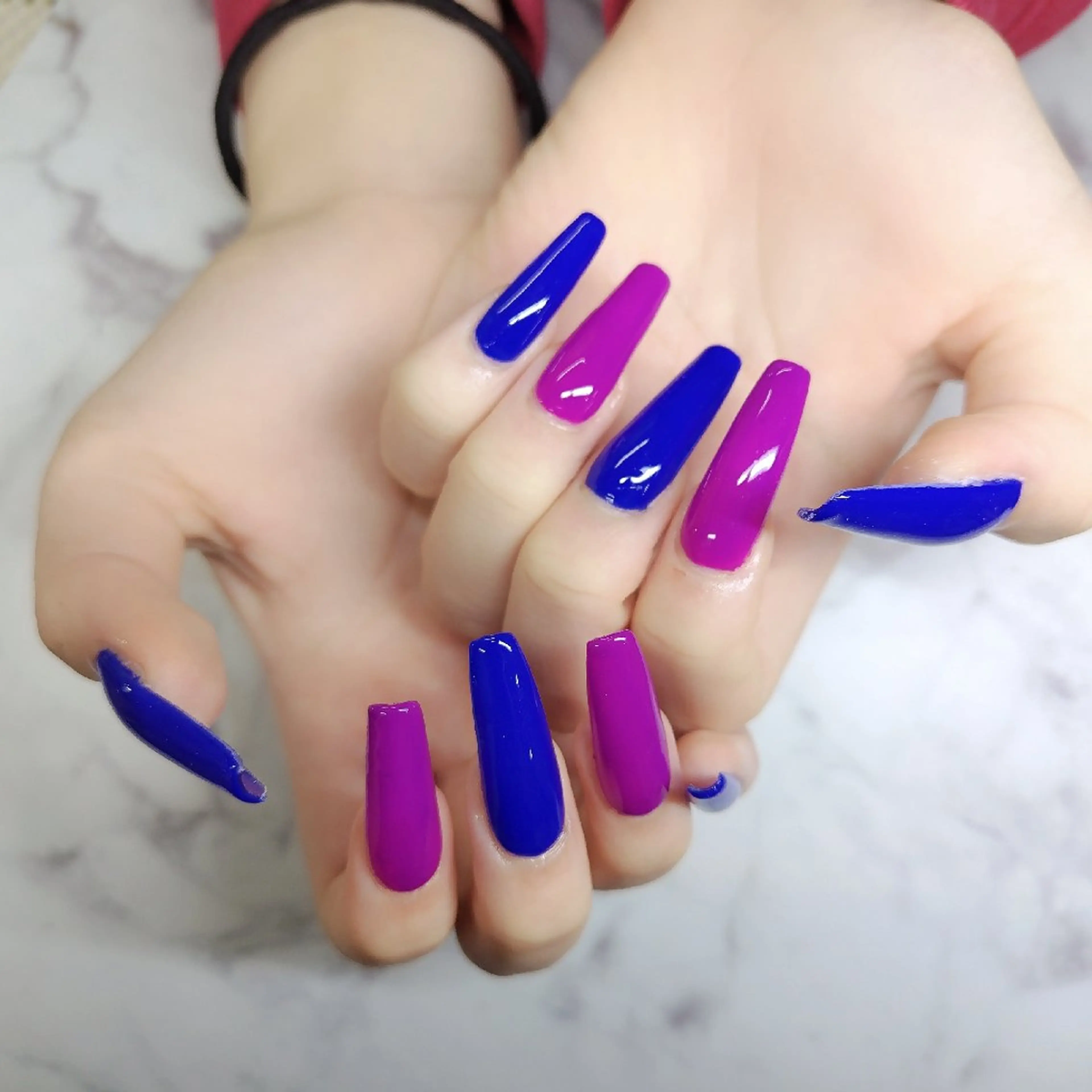 ジェル長さ出し（Gelip оr Gel‐X）＋ワンカラー💎の写真