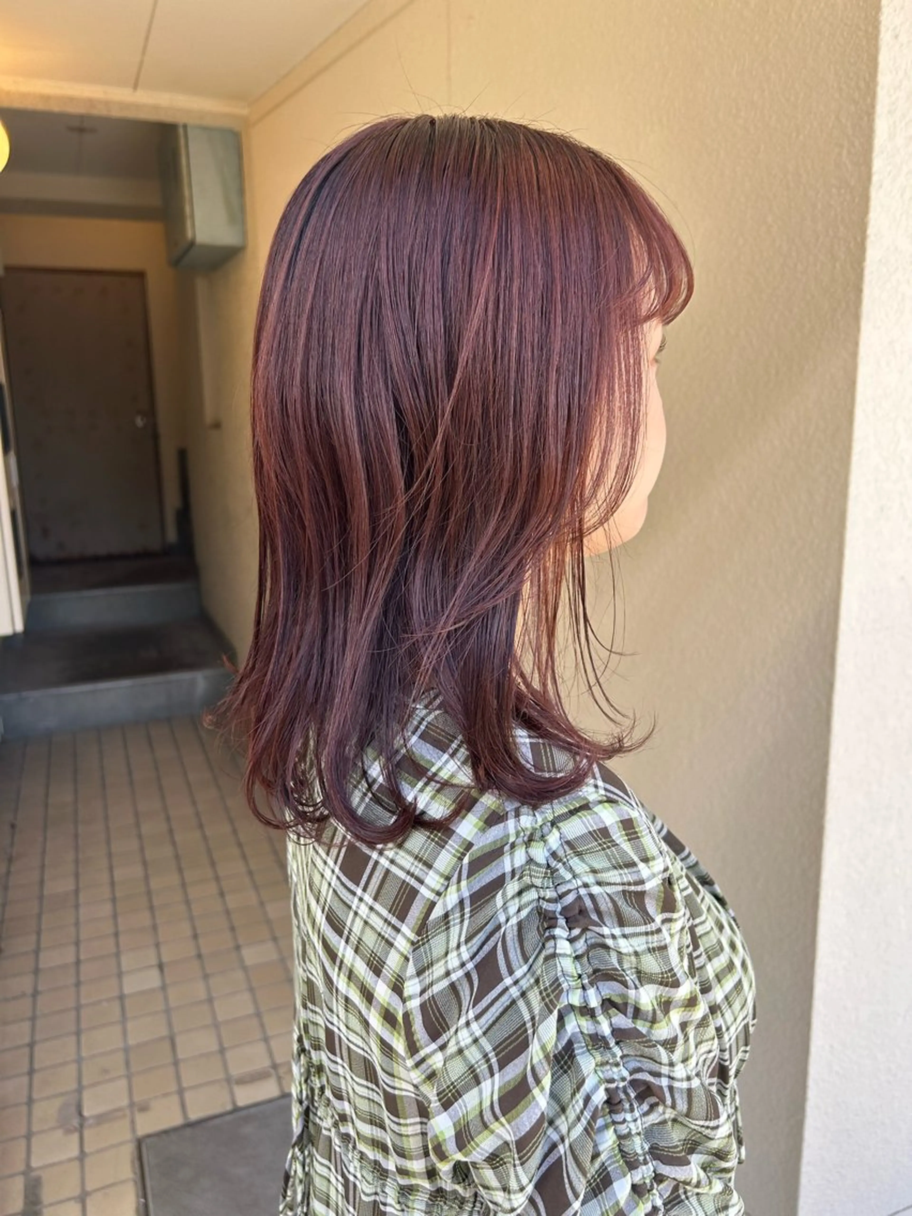 ミディアム ヘアカラー Alter所属・layer/透明感 ハイトーン/kanaのヘアスタイル