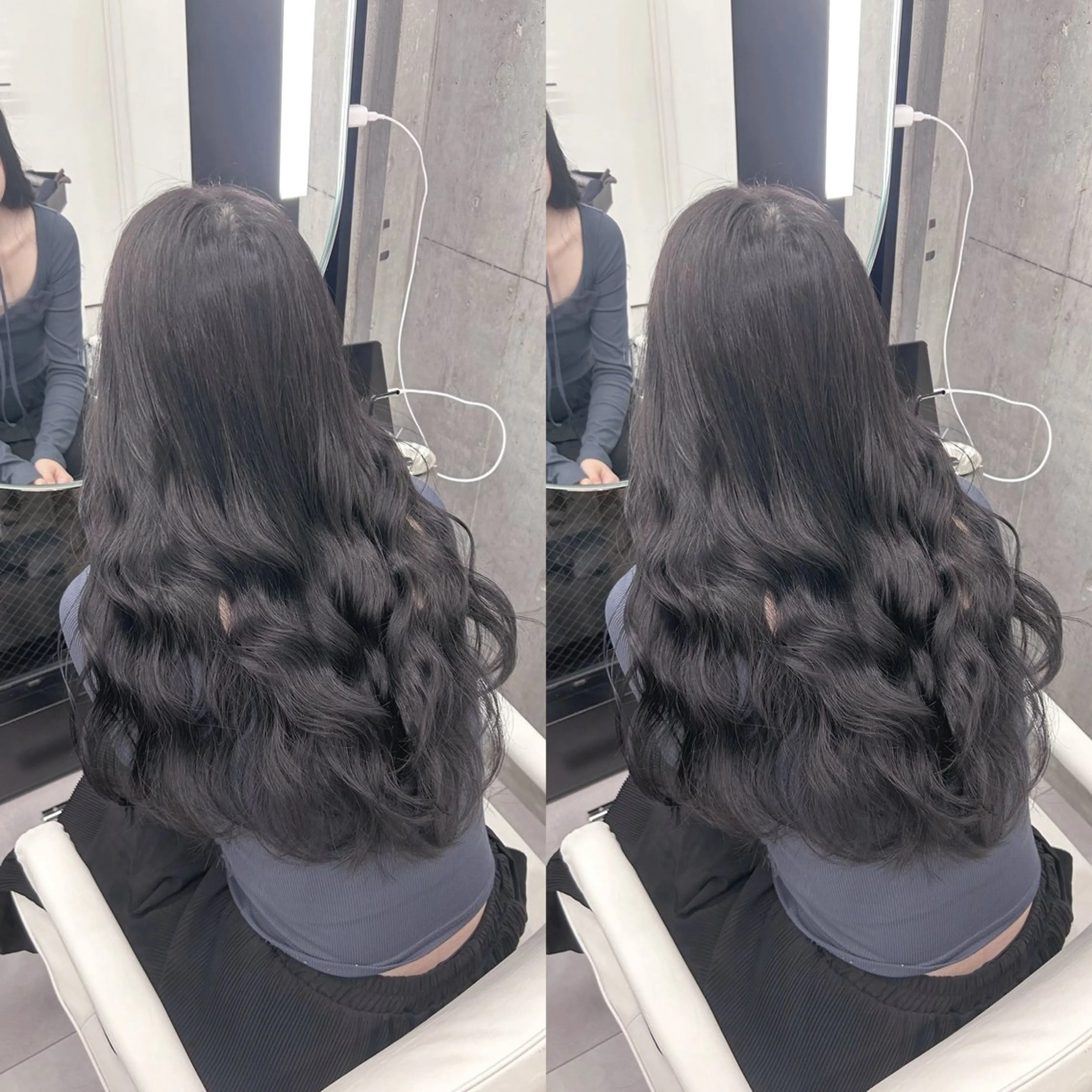 ロング カラー 黒髪 透明感カラー ラベンダーカラー ヘアカラー トリートメント Celan omotesando所属・宮下侑爽/ガーリー/ フェミニン/透明感のヘアスタイル
