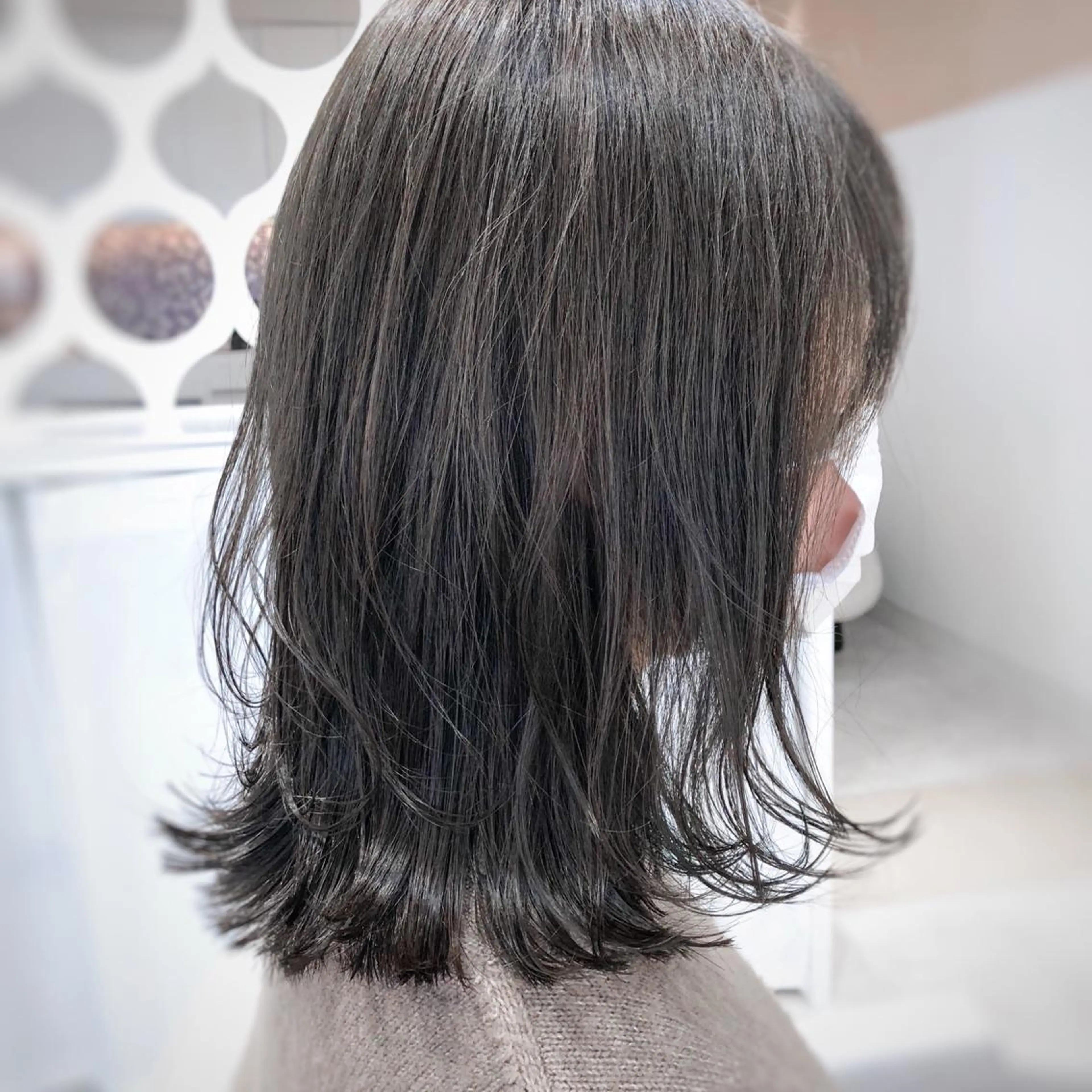 ミディアム カラー 切りっぱなしボブ ボブ 佐藤 侑哉のヘアスタイル