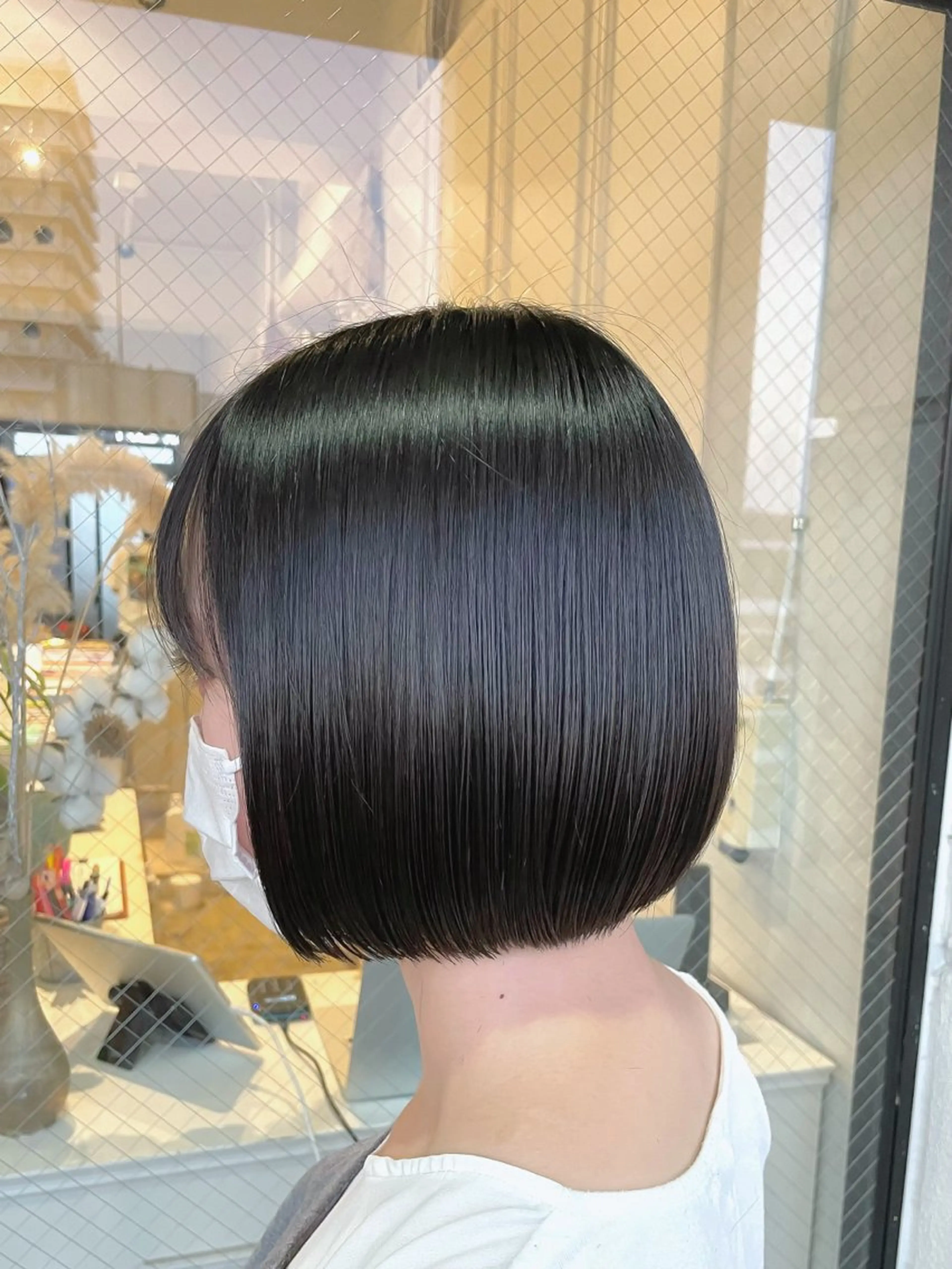 ショート カット 縮毛矯正 トリートメント 西村 れいのヘアスタイル