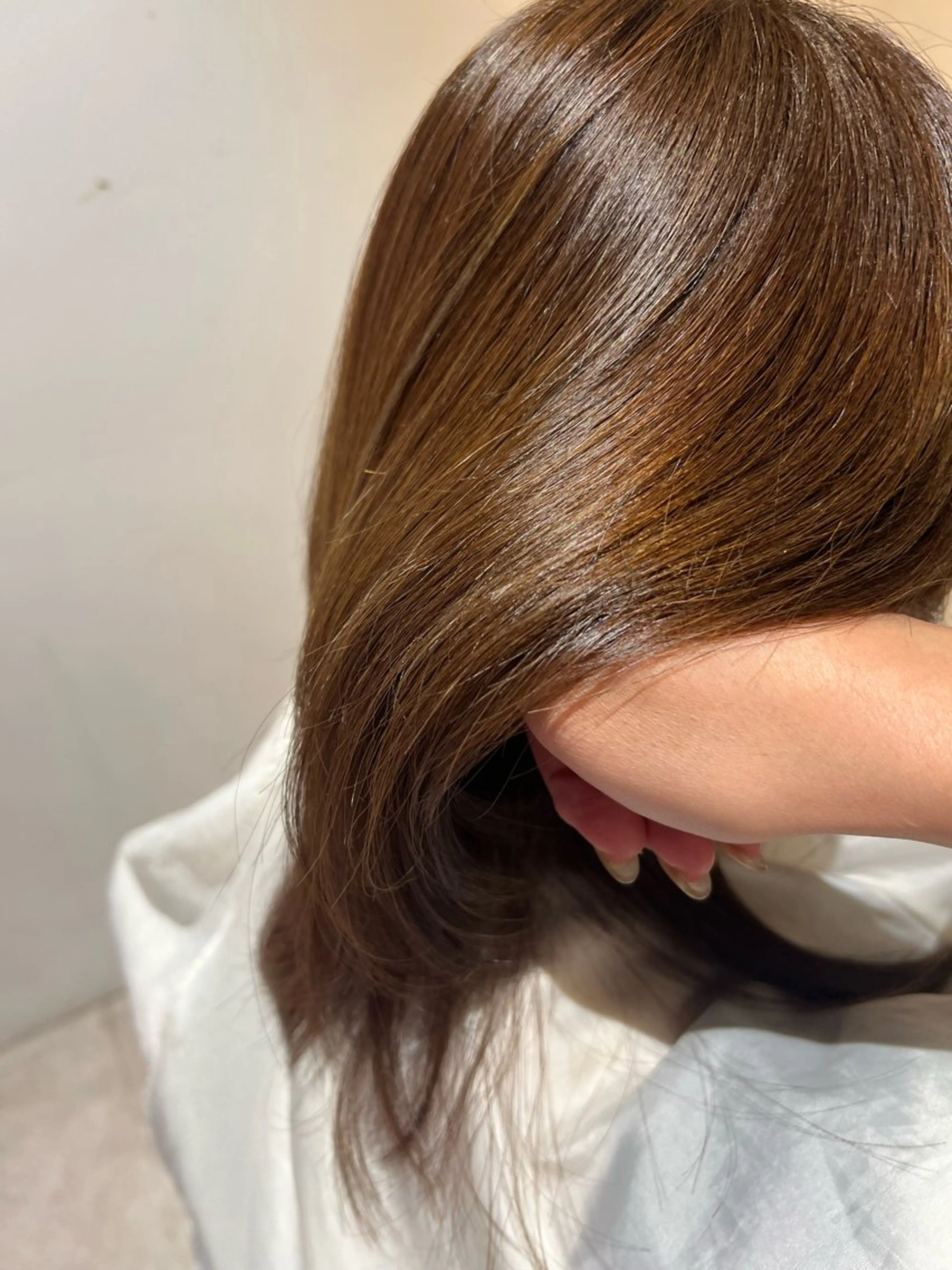 ミディアム カラー ヘアカラー トリートメント ブルームヘアデザイン かこ。のヘアスタイル