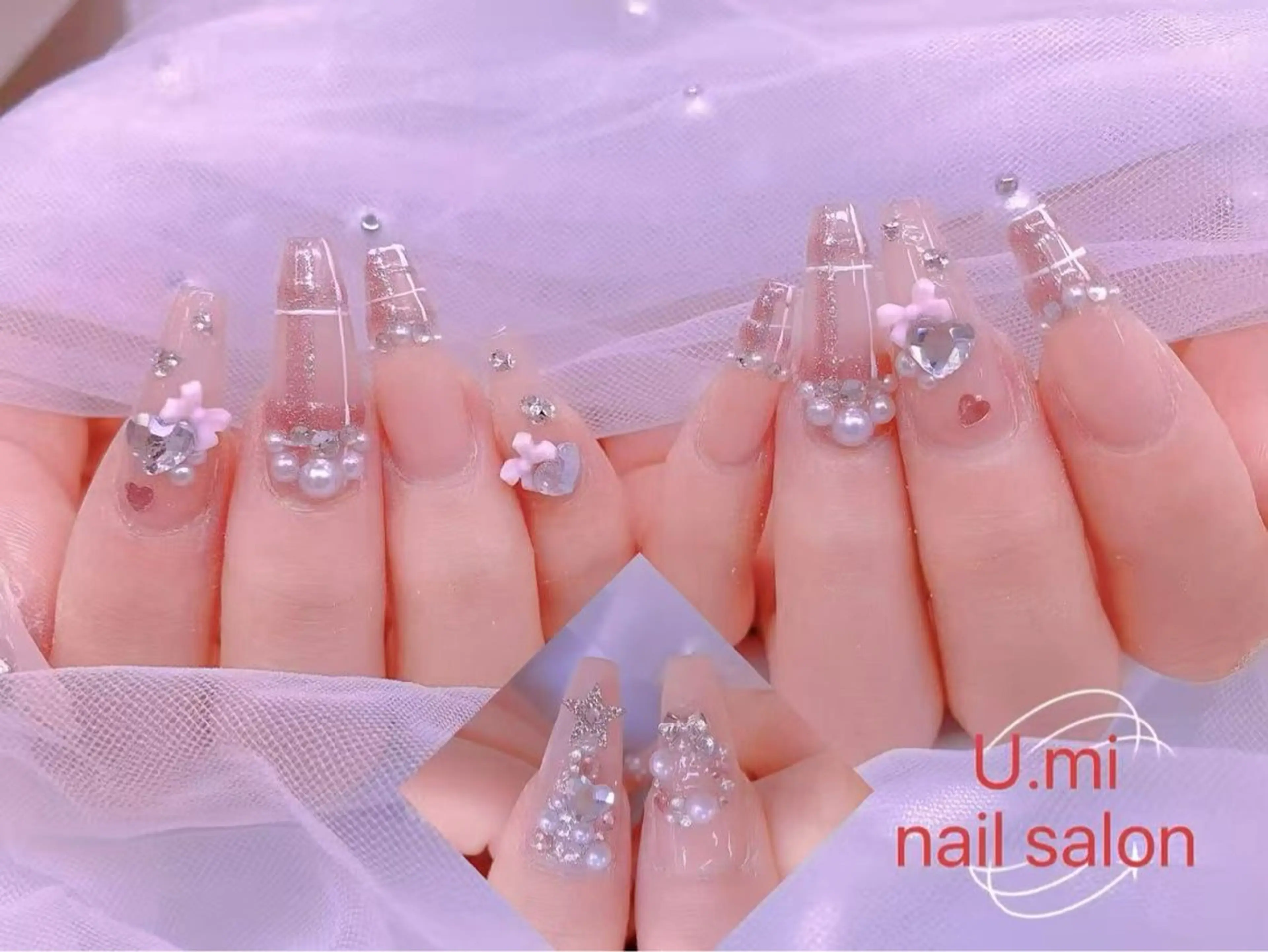 ネイル ボルドー チークネイル 長さ出し フレンチネイル ジェルネイル uminail cocoのネイルデザイン