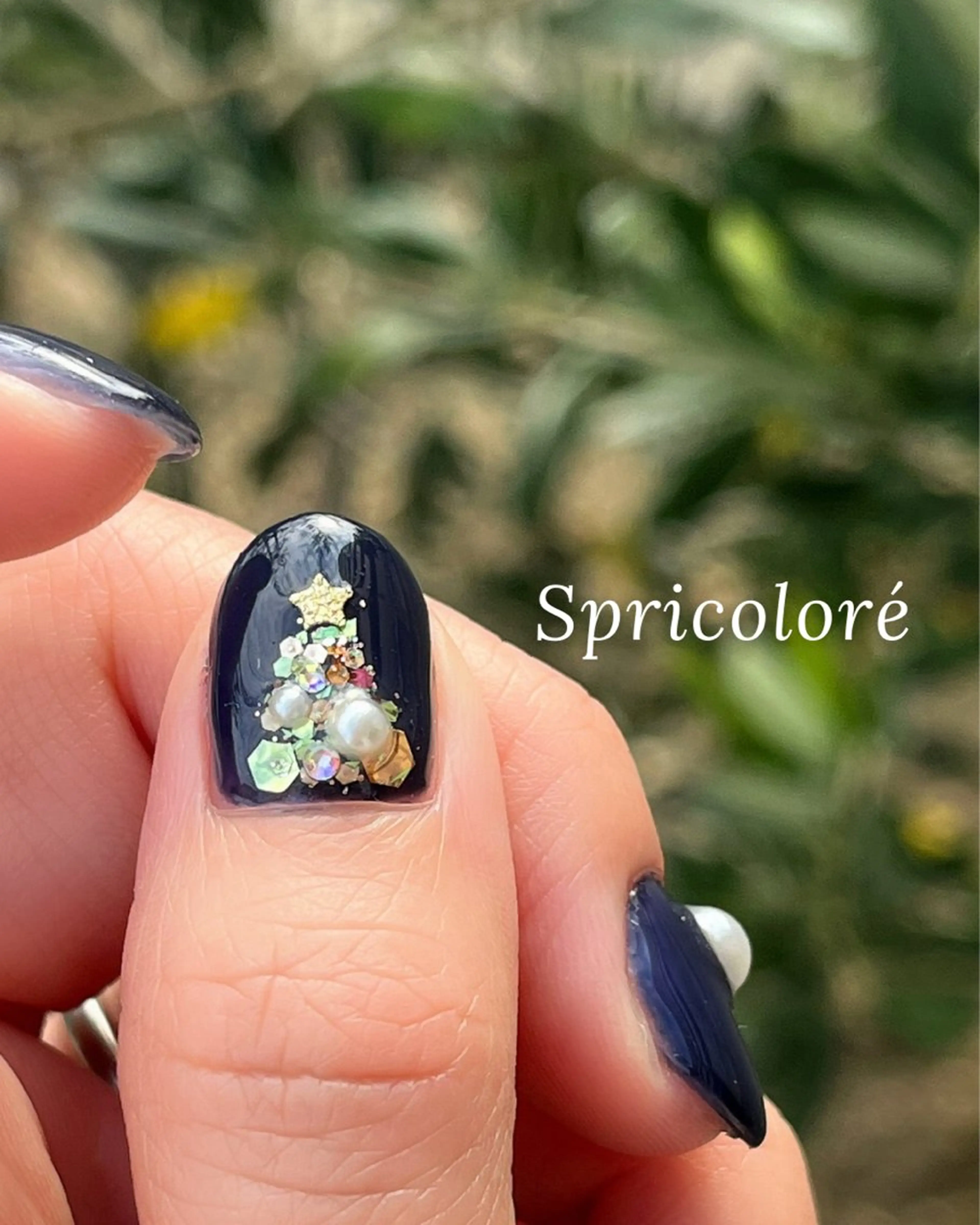 ネイル シンプルネイル 冬ネイル クリスマス Spricoloré(スプリコローレ)所属・Spricoloré ／harunaのネイルデザイン