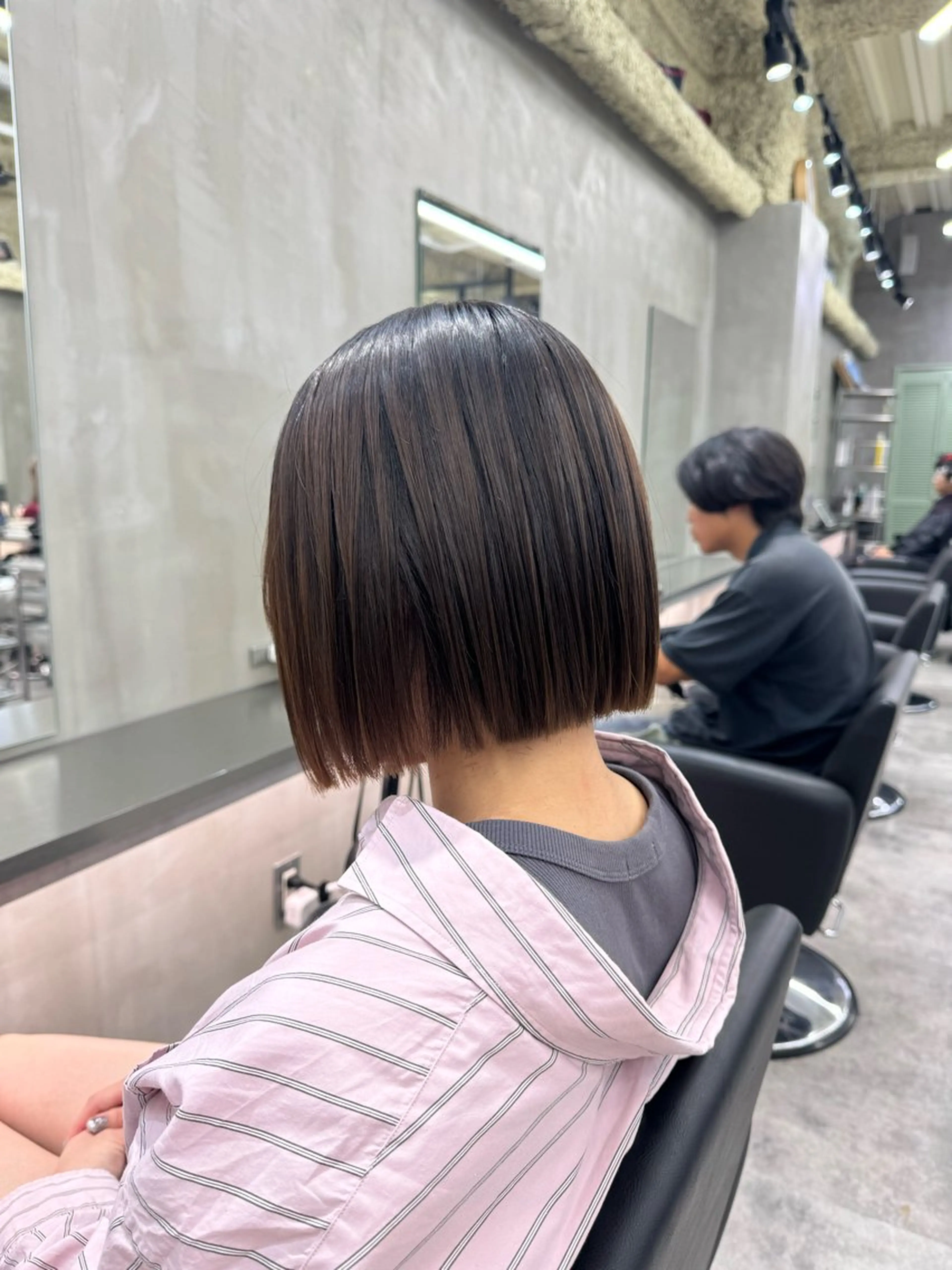 ショート トリートメント 酸性ストレート 縮毛矯正 🍈yurina パーマ🍈のヘアスタイル