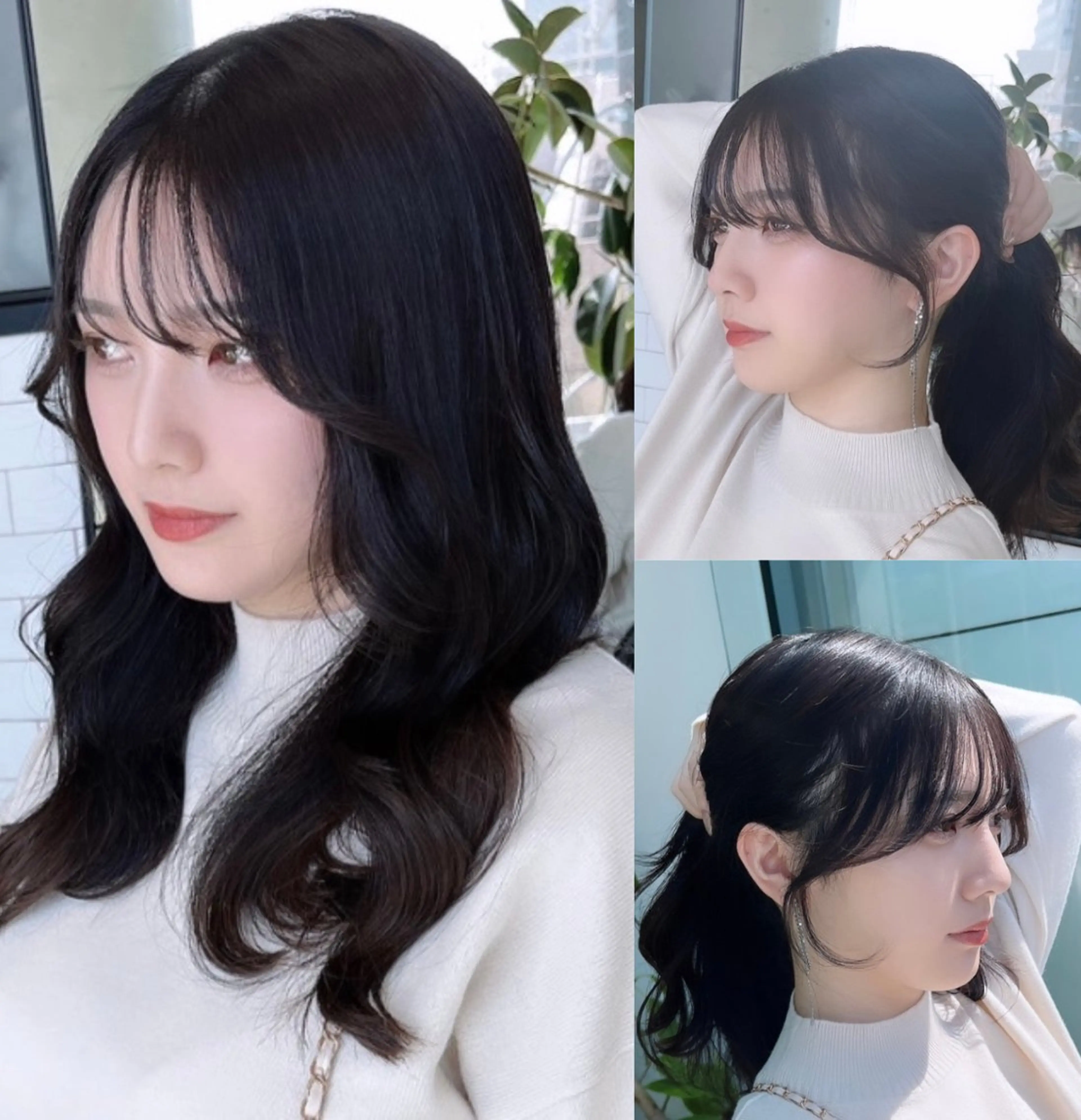 ロング カラー カット ヘアカラー トリートメント 🌫️大人韓国ヘア 🌫️naoyaのヘアスタイル