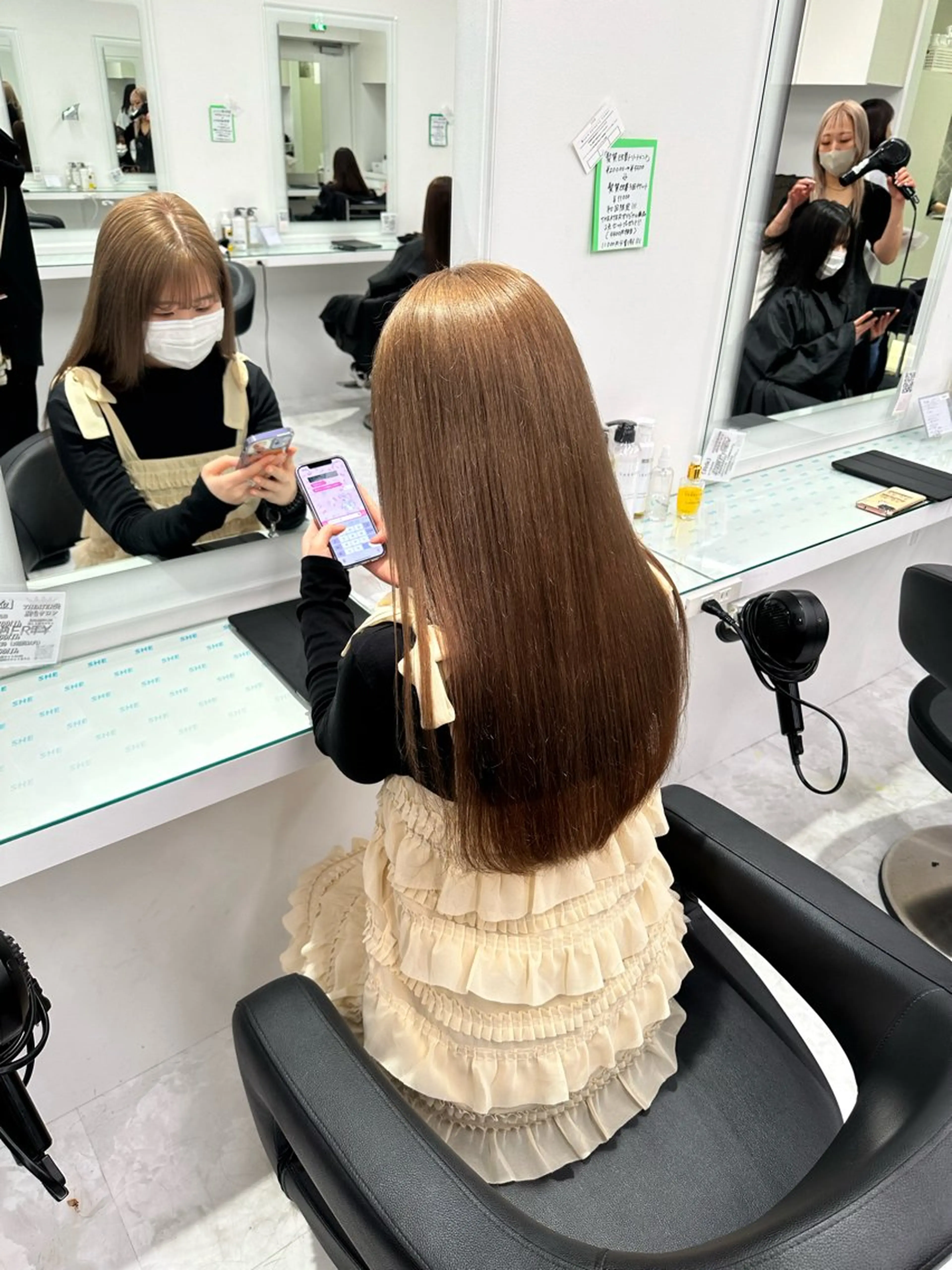 カラー マンツーマン/原宿/ 透明感カラー⭐️のヘアスタイル