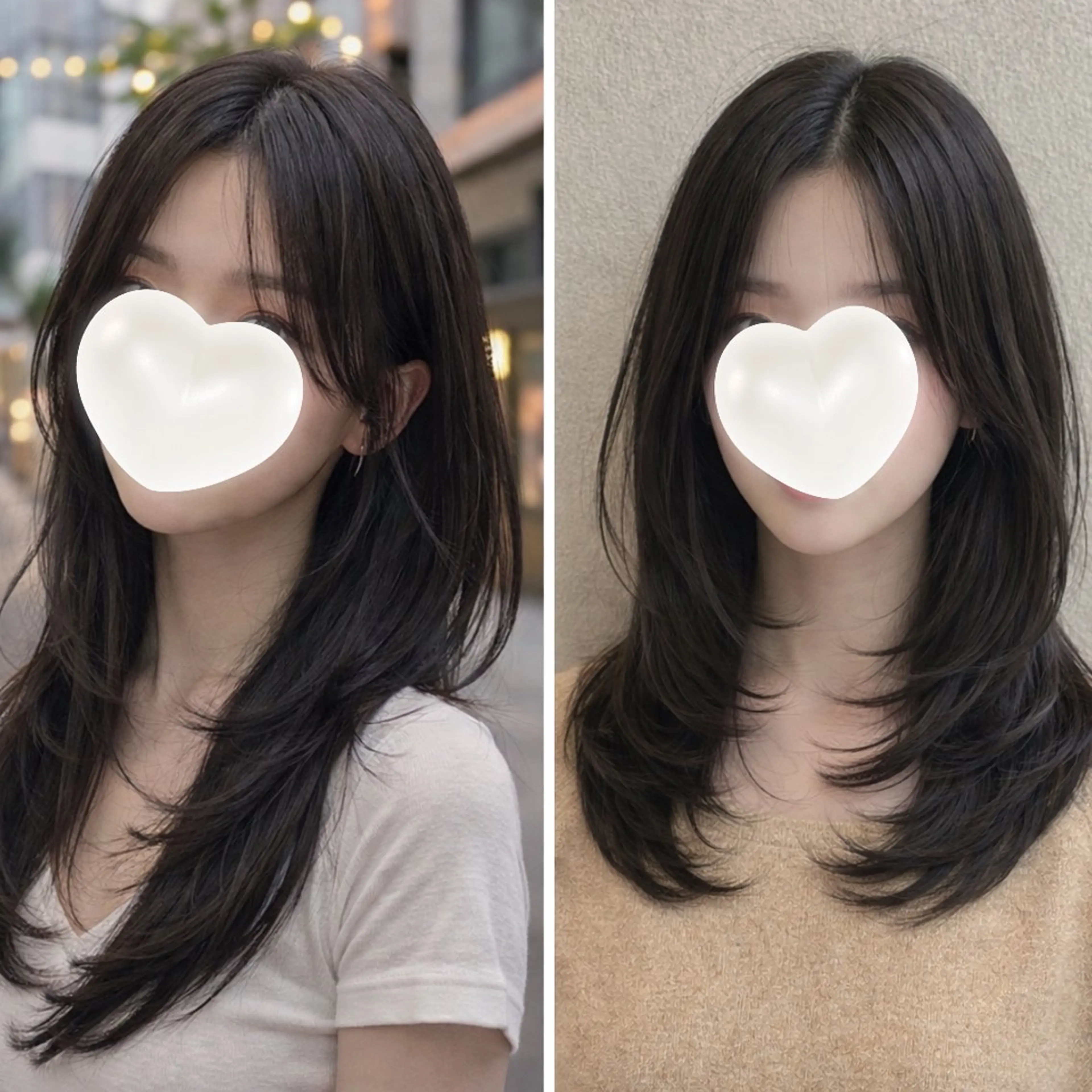 ロング ロングレイヤー 顔まわりレイヤー ハッシュカット ハイレイヤー 韓国風ヘア カット 銀座/髪質改善/韓国 カラー🍓原田侑依のヘアスタイル