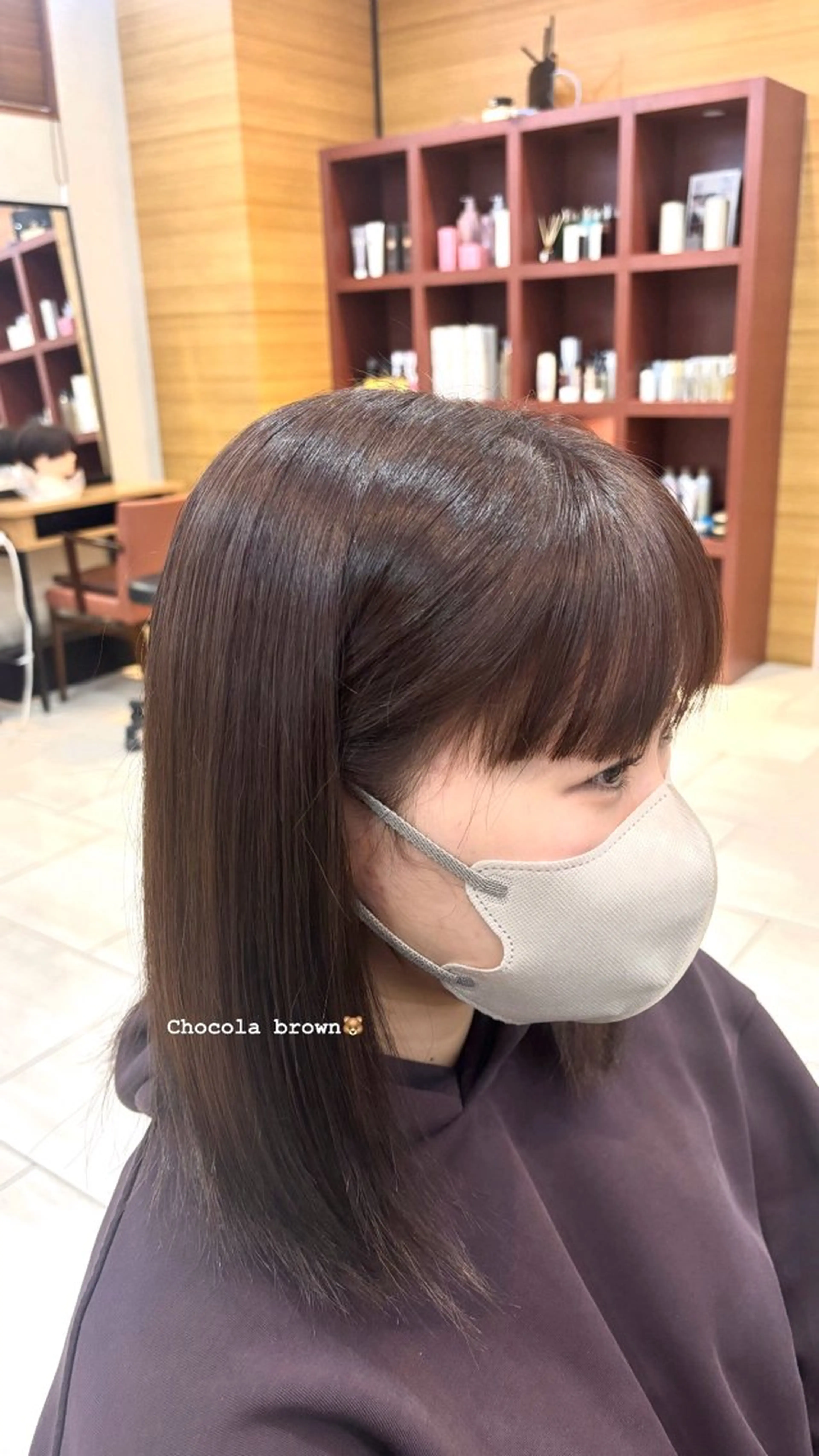ミディアム 透明感カラー🤎/ ツヤカラー/さくらのヘアスタイル