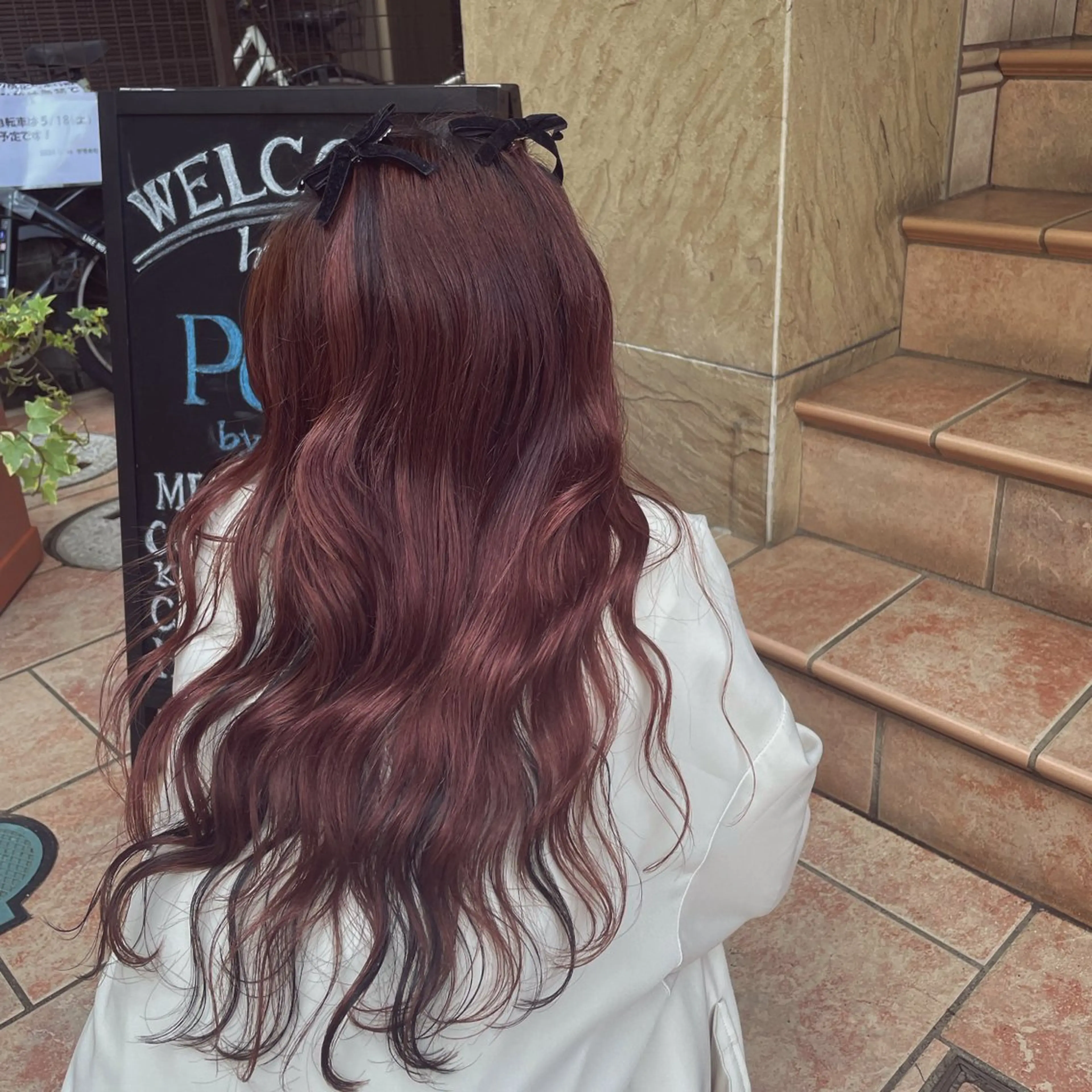ロング カラー カット ヘアカラー トリートメント PooL ♥ かたやま ひなこのヘアスタイル