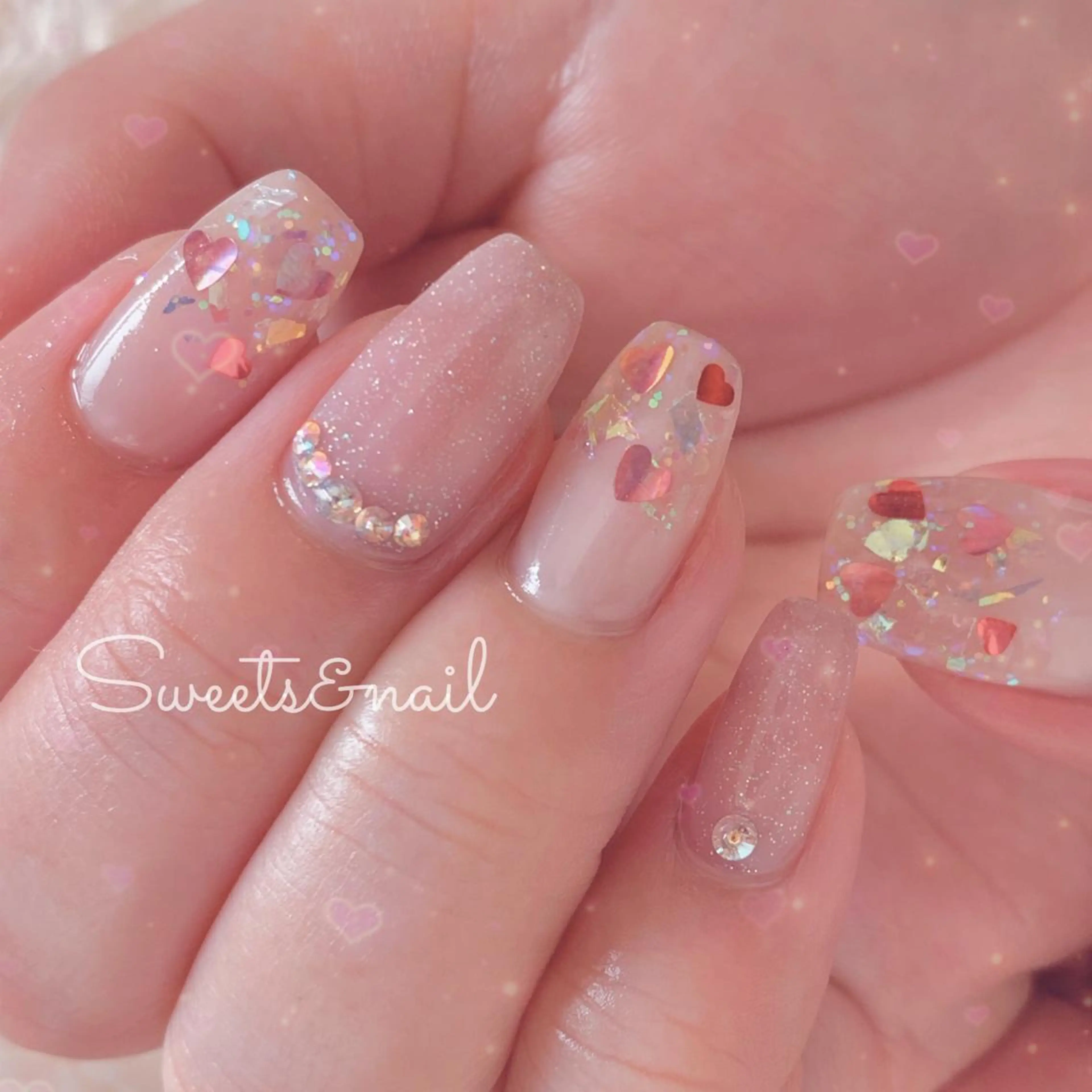 ネイル ハート Sweets &nailのネイルデザイン