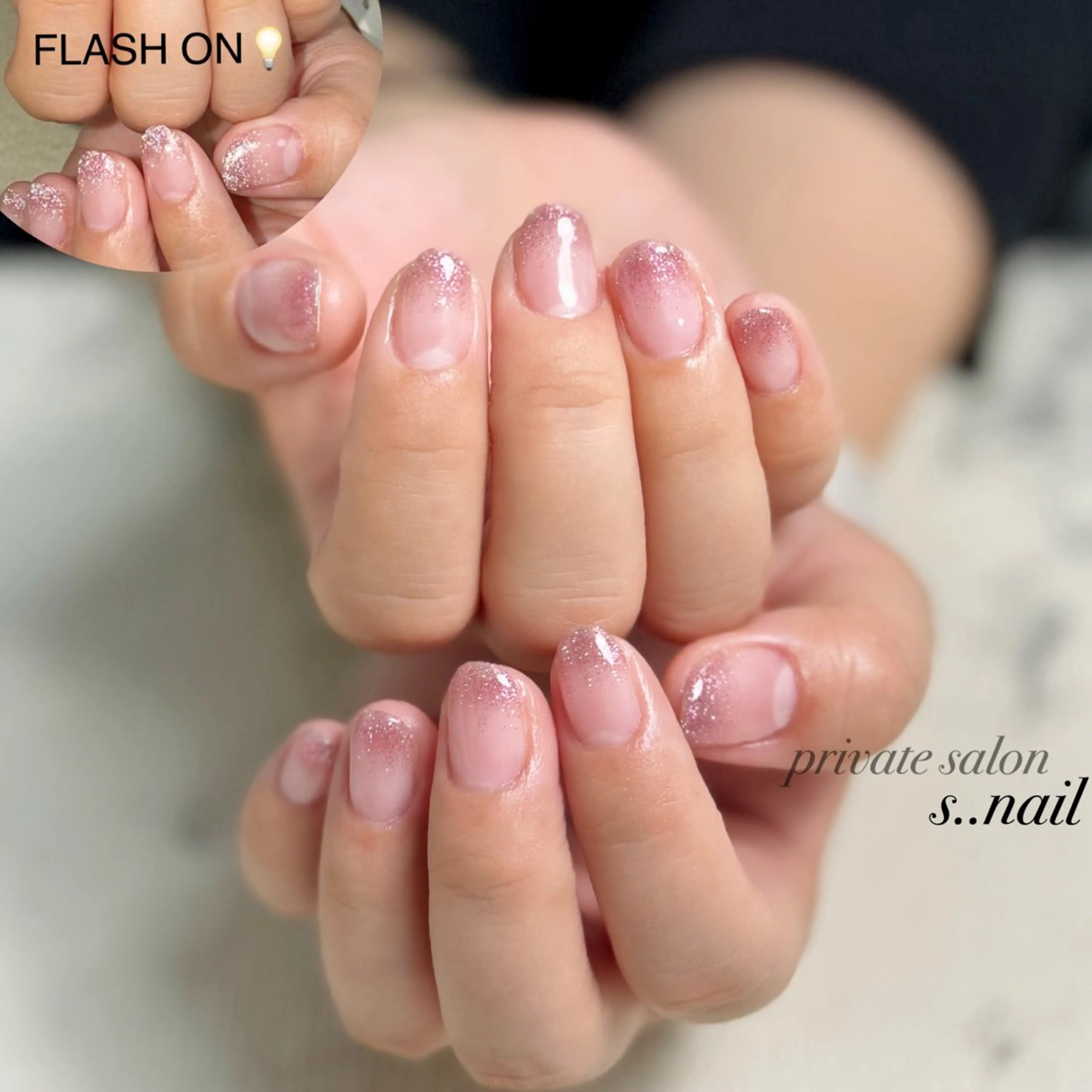 ネイル グラデーション ラメ(グリッター) ラメグラデーション ハンドネイル フットネイル s..nail / MORITAのネイルデザイン