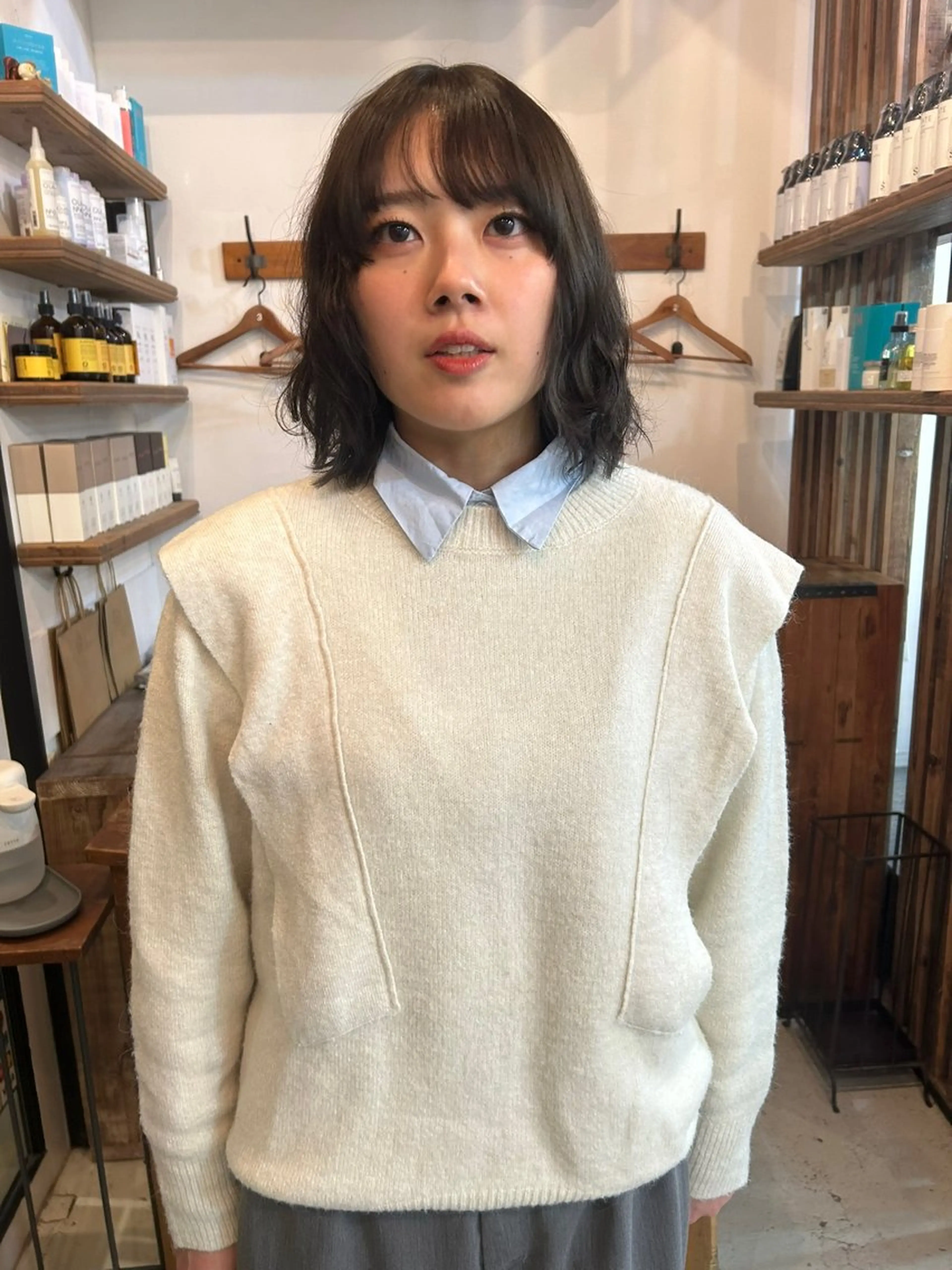 ショート パーマ カット パーマ トリートメント 鳥海 海のヘアスタイル