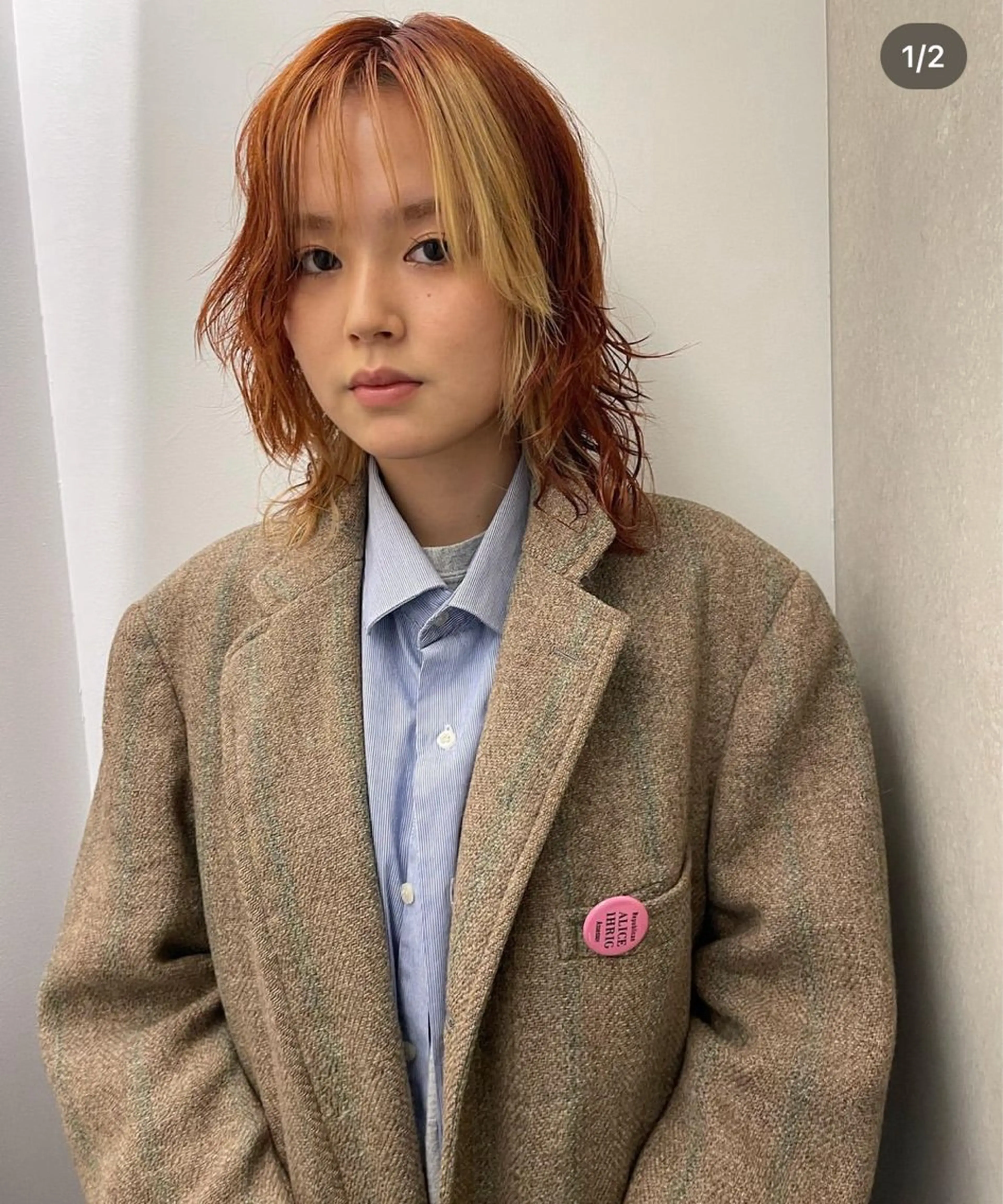 セミロング カラー ヘアカラー だいすけ/メンズ/ カラー/パーマのヘアスタイル