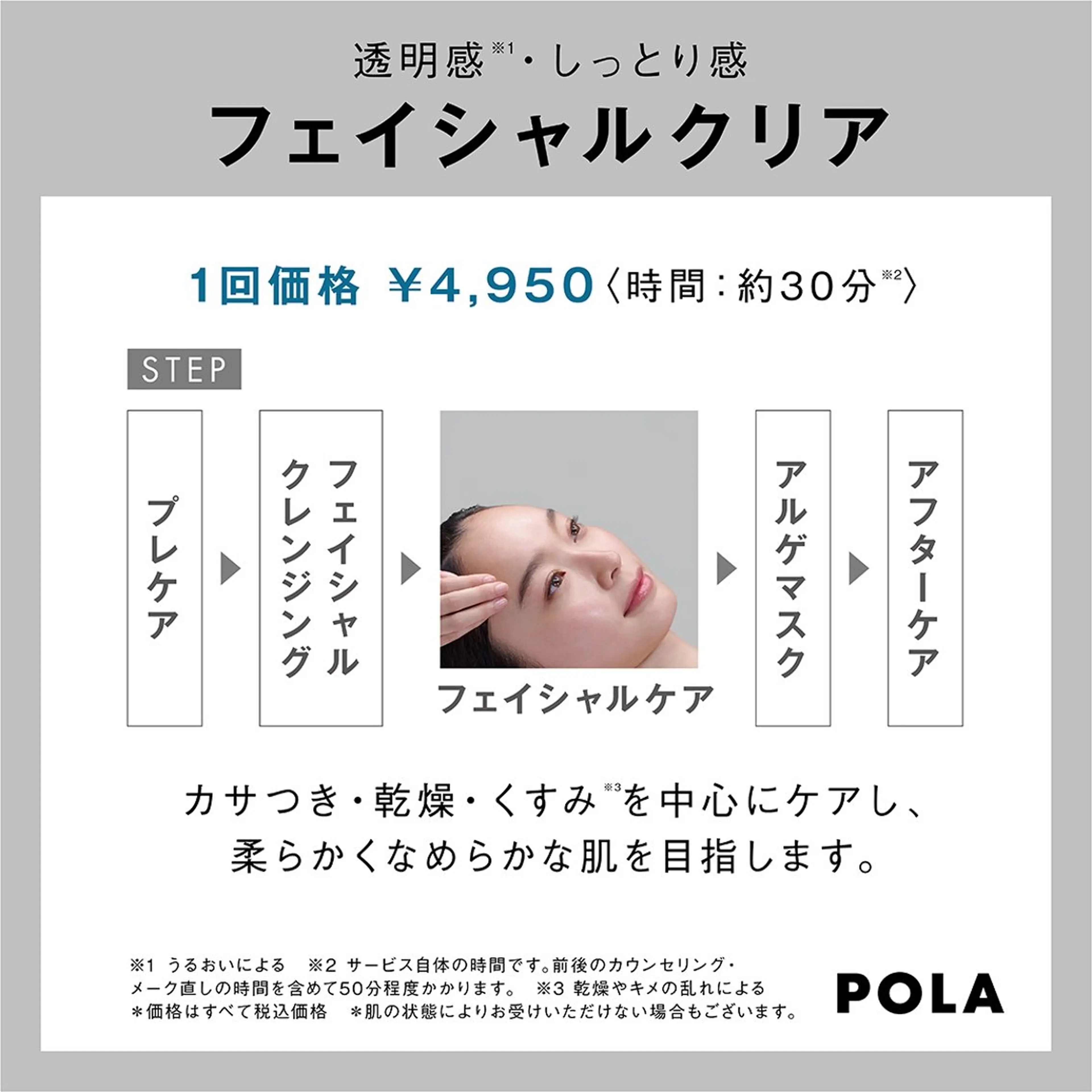 お試しでもしっかり効果を感じたい方に！マスク代のみでフェイシャルエステ体験（機器による毛穴吸引とリンパ流し、マスクあり)の写真