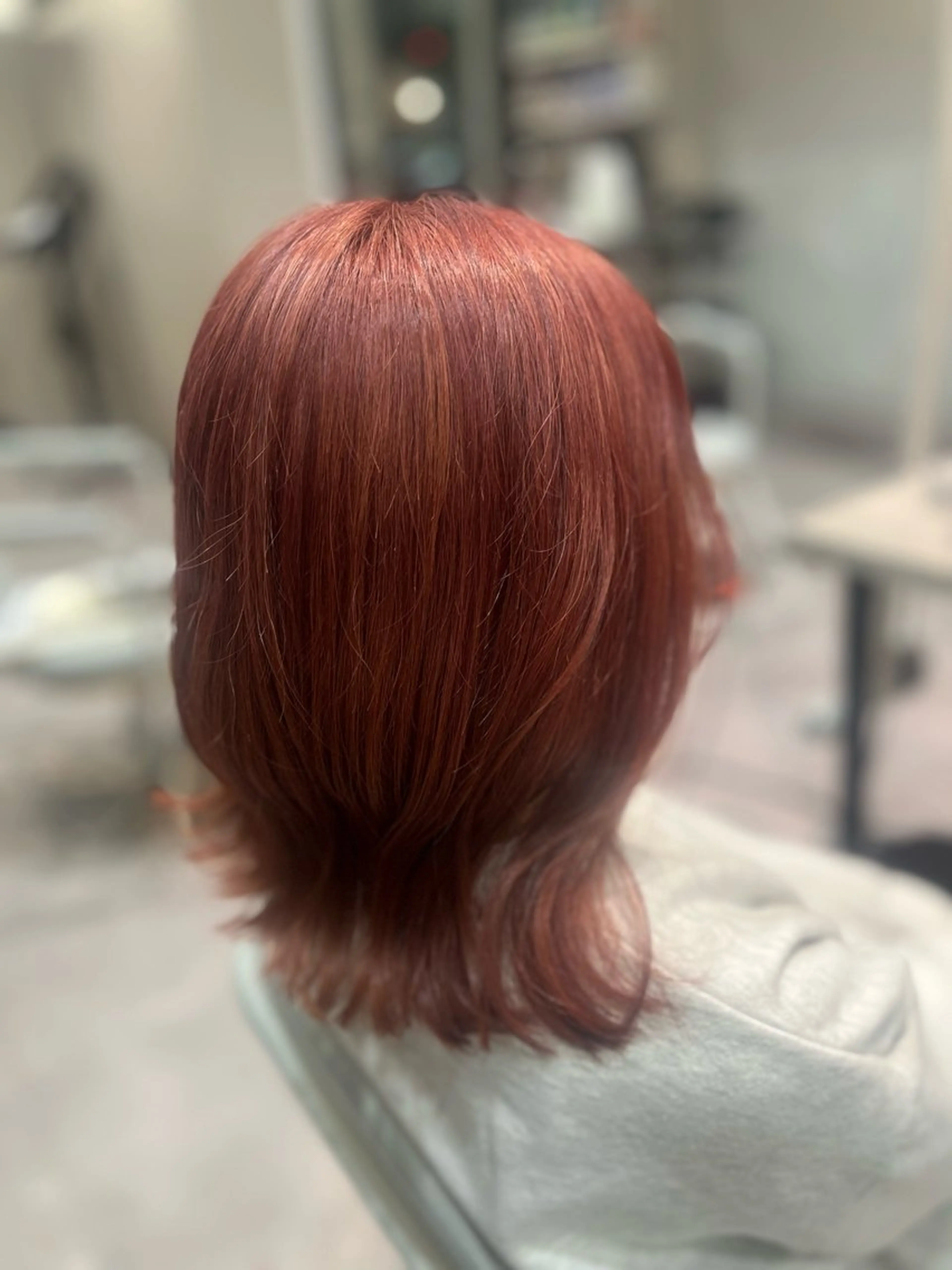 ミディアム カット ヘアカラー POCKET所属・星 希愛のヘアスタイル