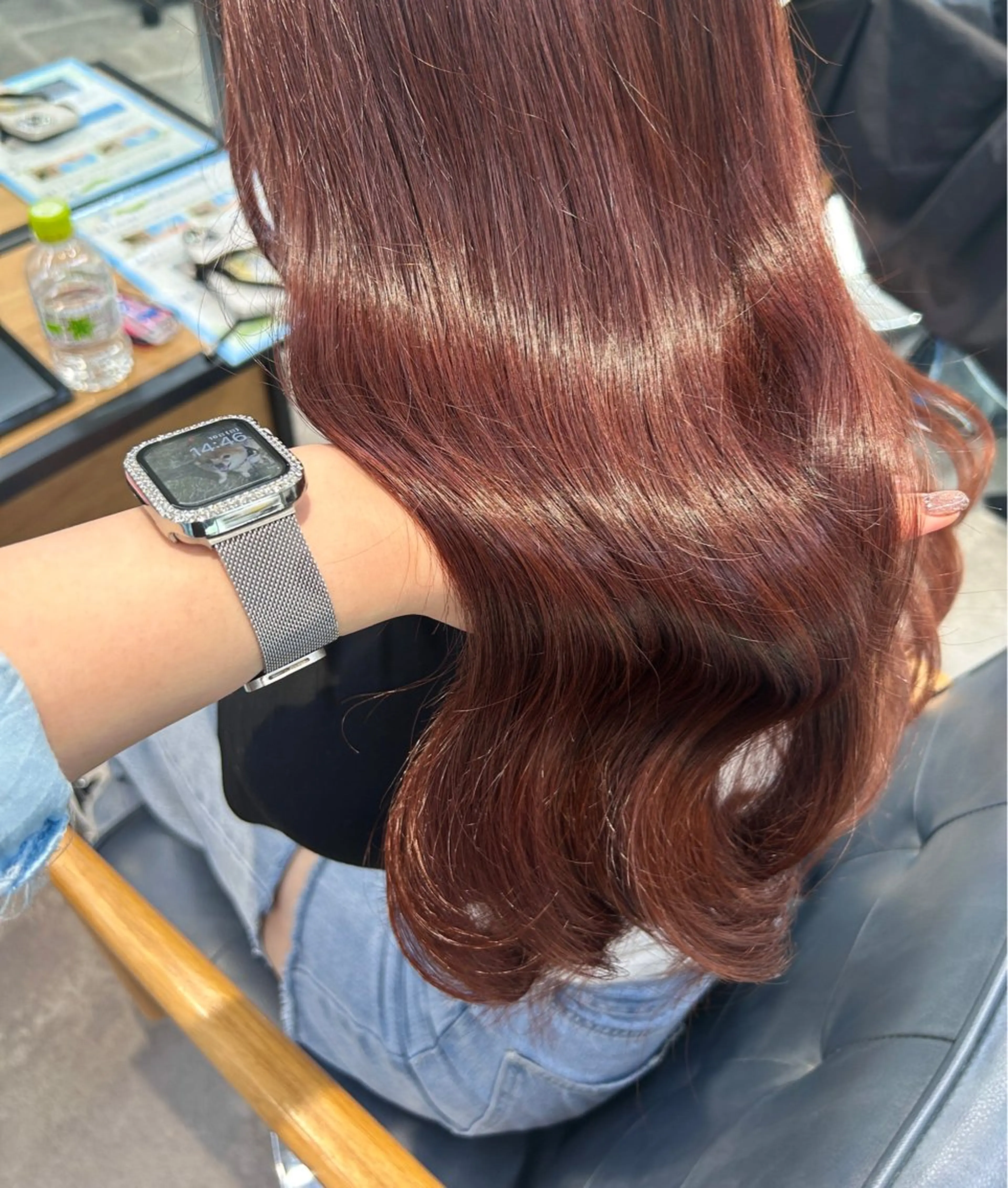 ロング カラー カット ヘアカラー トリートメント newi梅田🫧韓国 ヘア🫧sakiのヘアスタイル