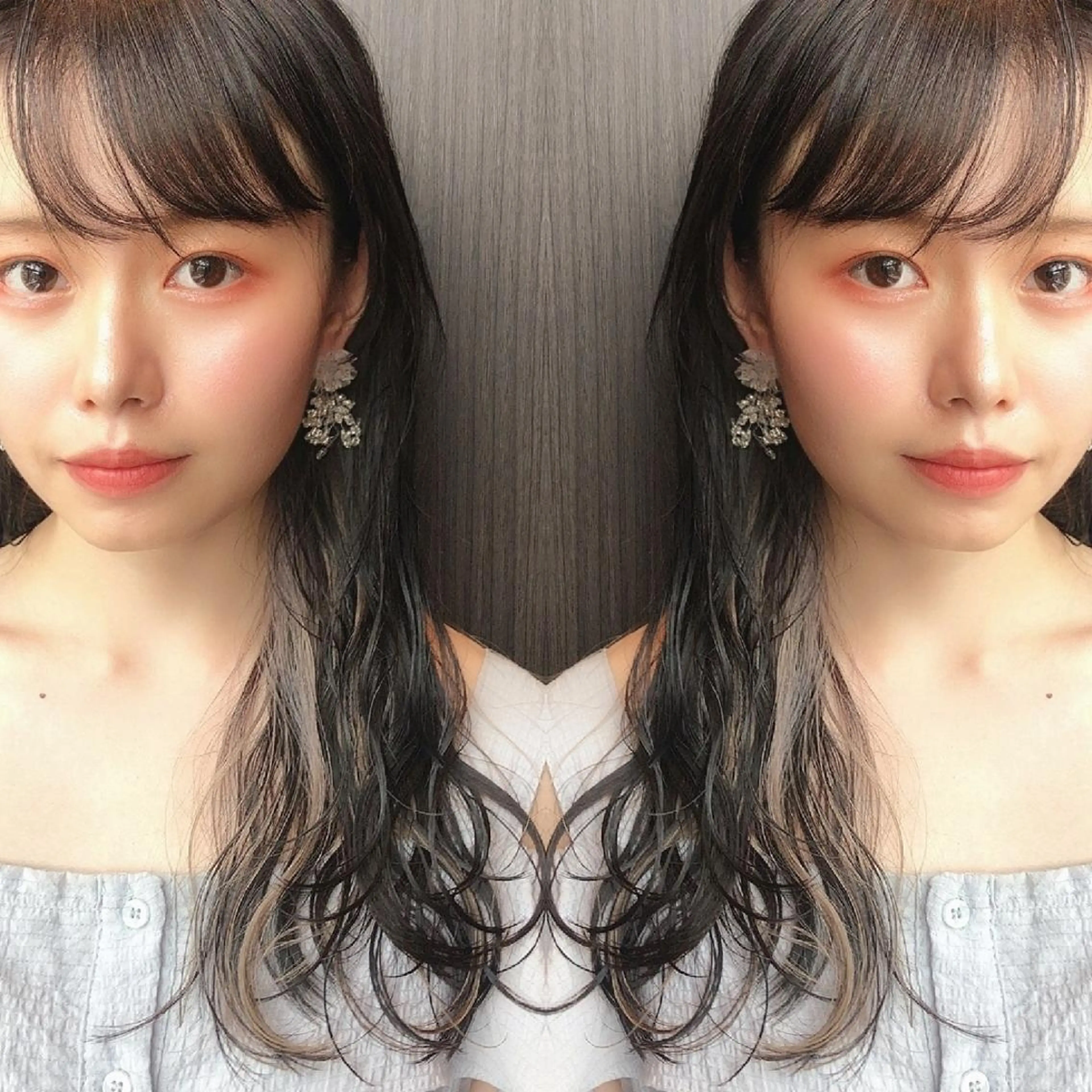 ロング カラー ヘアアレンジ ブリーチ カット ヘアカラー トリートメント 竹内啓太 ボブのヘアスタイル