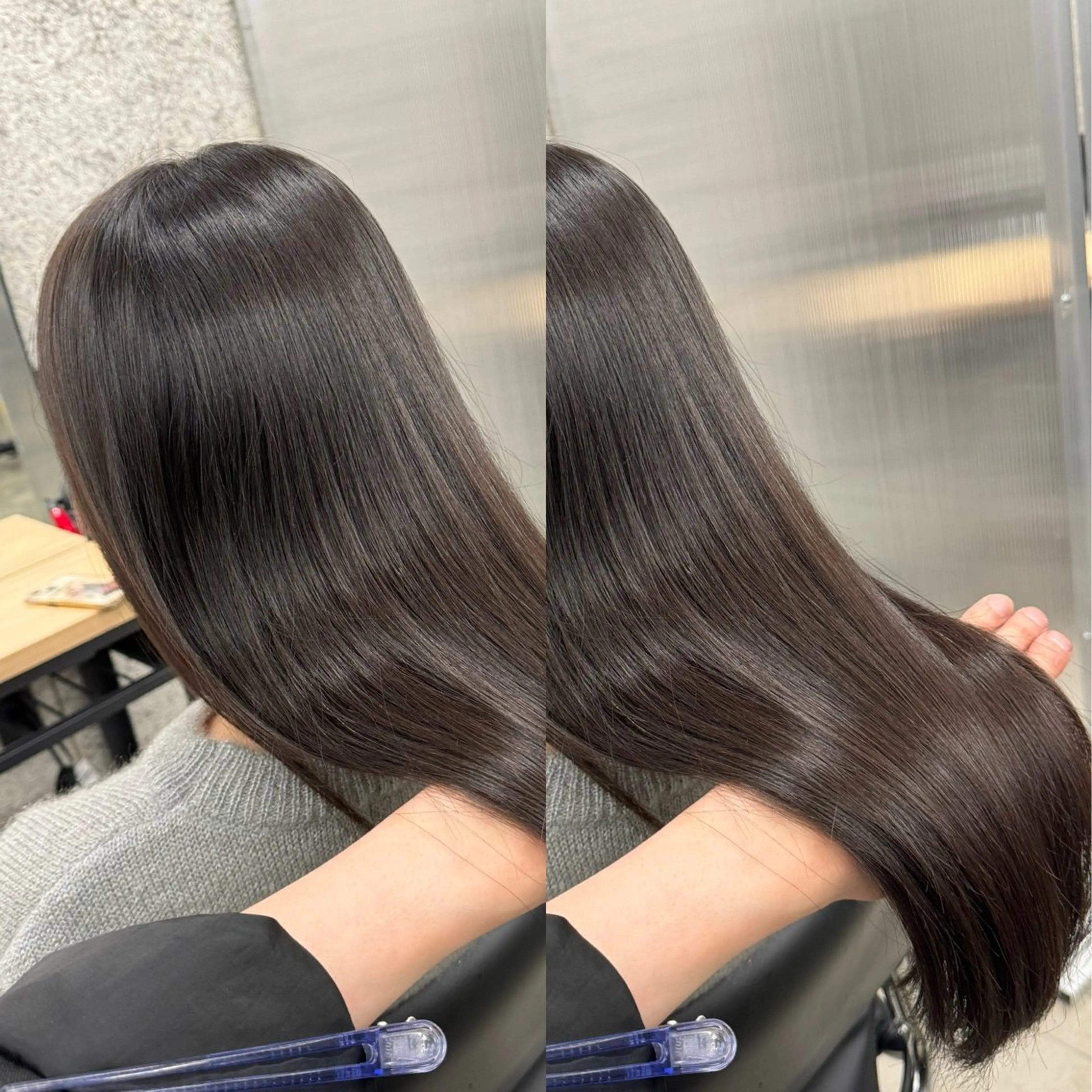 ロング カット 縮毛矯正 トリートメント WERULE pivot cross店所属・髪質改善/岡崎 亮のヘアスタイル
