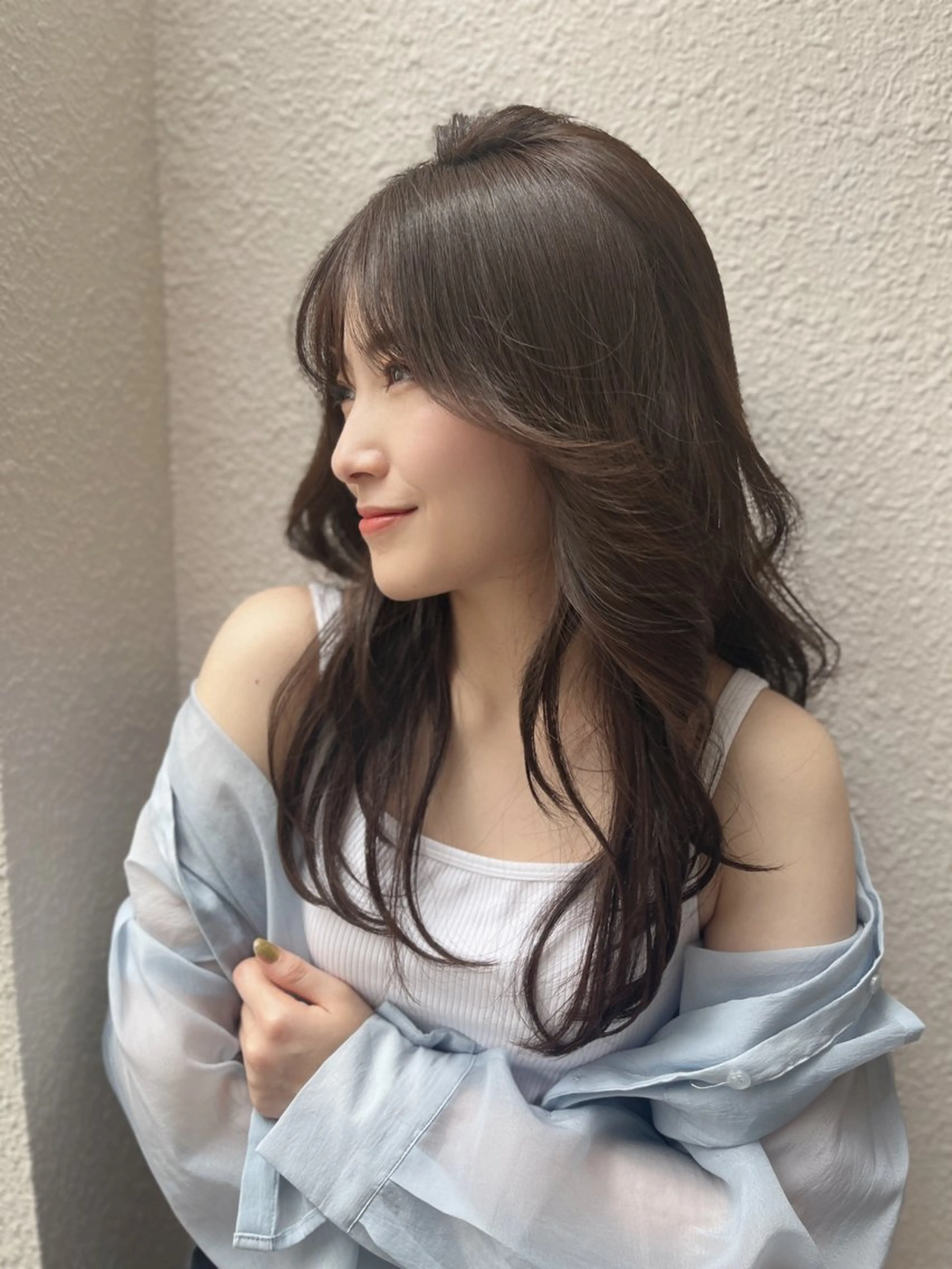 ロング カット ヘアカラー トリートメント 新宿🫧髪質改善 🫧耳ツボ🫧まなのヘアスタイル