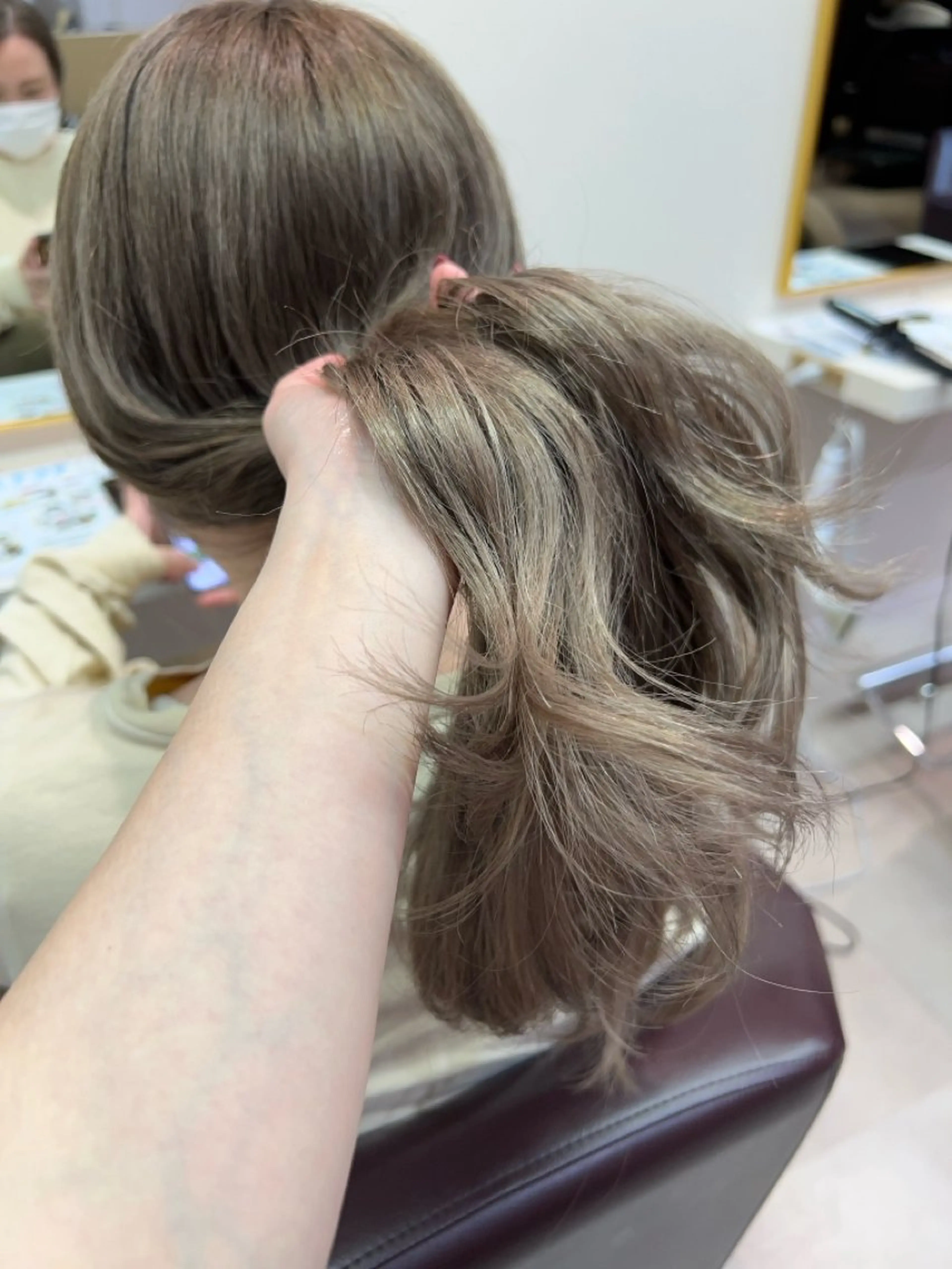 ロング カラー カット ヘアカラー mEg hair creation 新川崎所属・カラー/塚原里沙 川崎のヘアスタイル