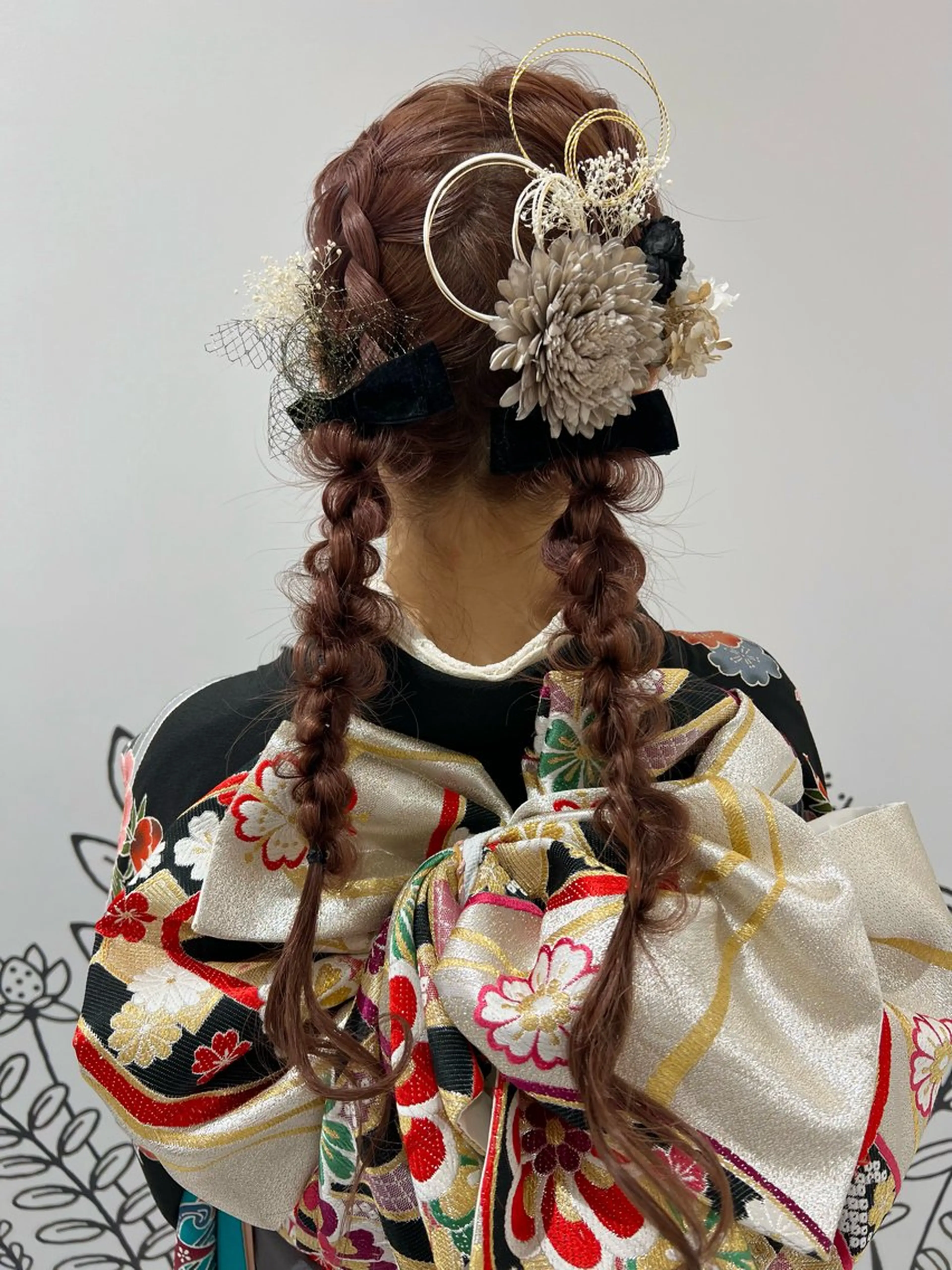 ロング ヘアアレンジ ヘアセット ダブルカラー指名数 No.1🥇RIKOのヘアスタイル