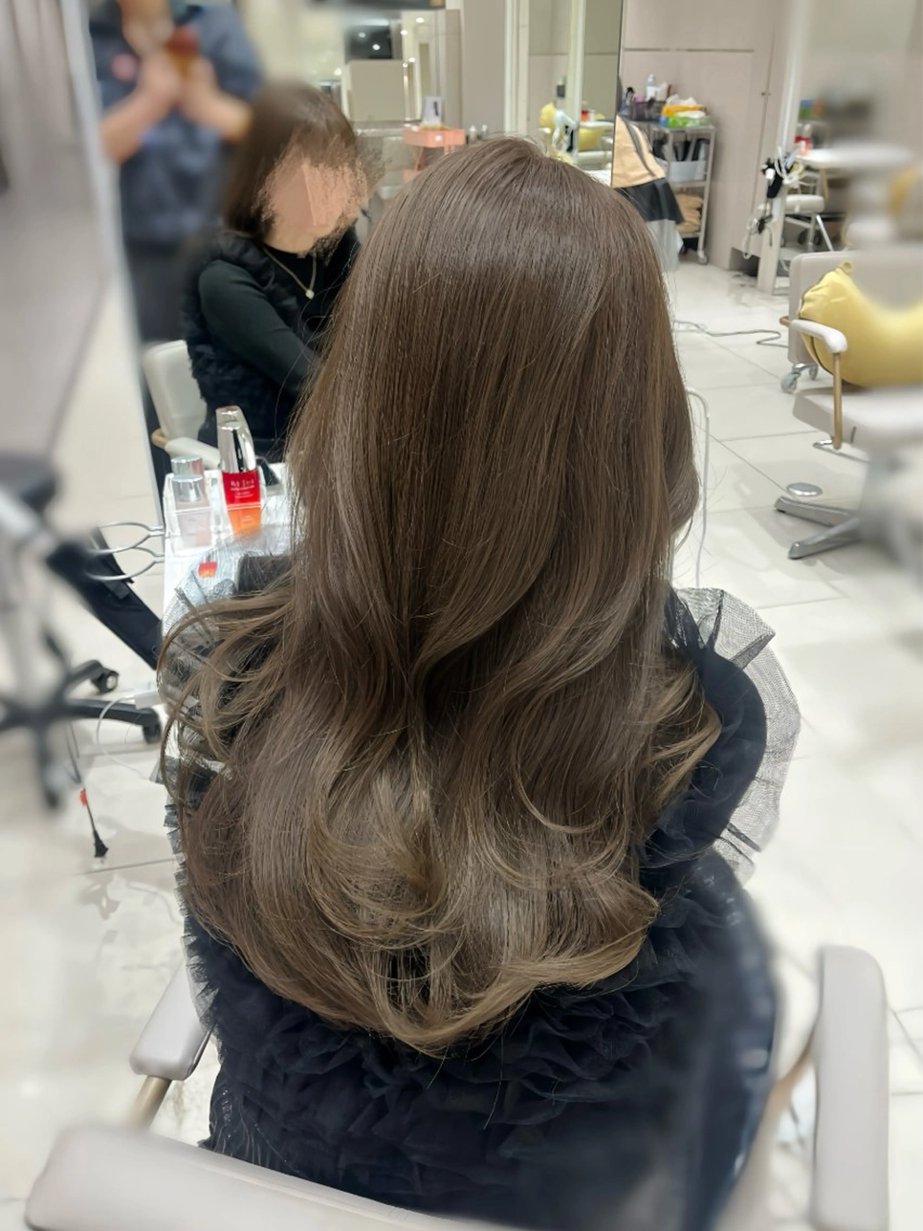 ロング カット ヘアカラー トリートメント 韓国風/ 柴田礼空のヘアスタイル