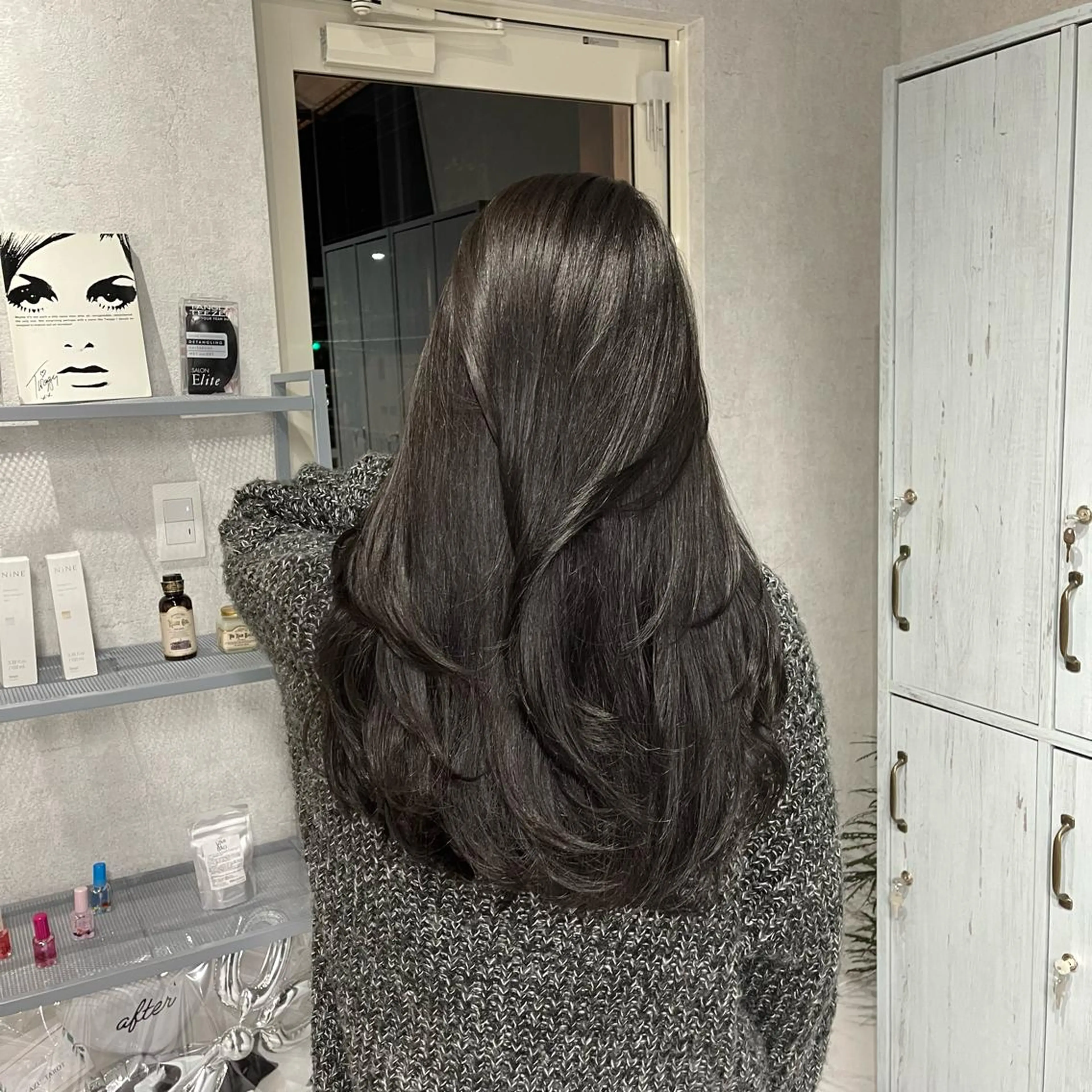 セミロング カラー ヘアアレンジ レイヤーカット カット アンドウ ユウ/ レイヤーカット/韓国のヘアスタイル